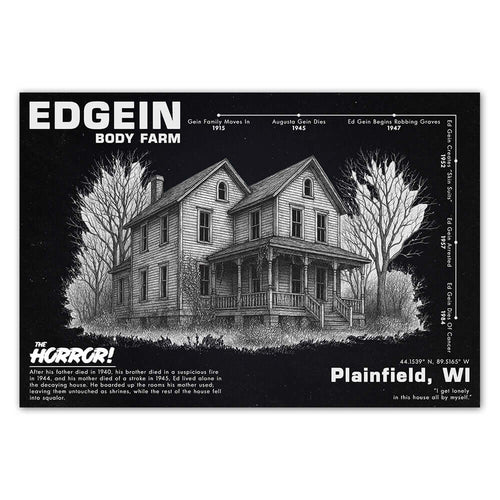 Ed Gein Body Farm | Horror Poster