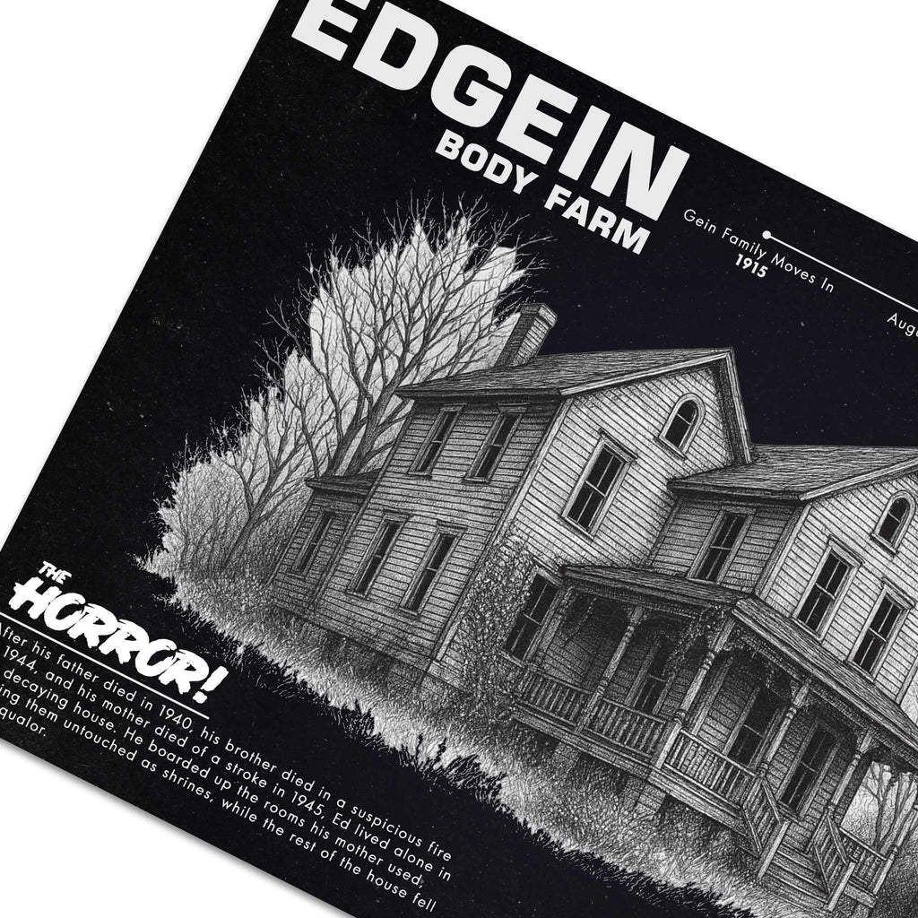 Ed Gein Body Farm | Horror Poster