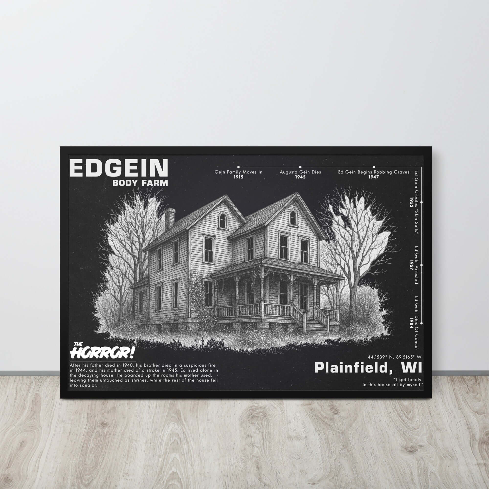 Ed Gein Body Farm | Horror Poster