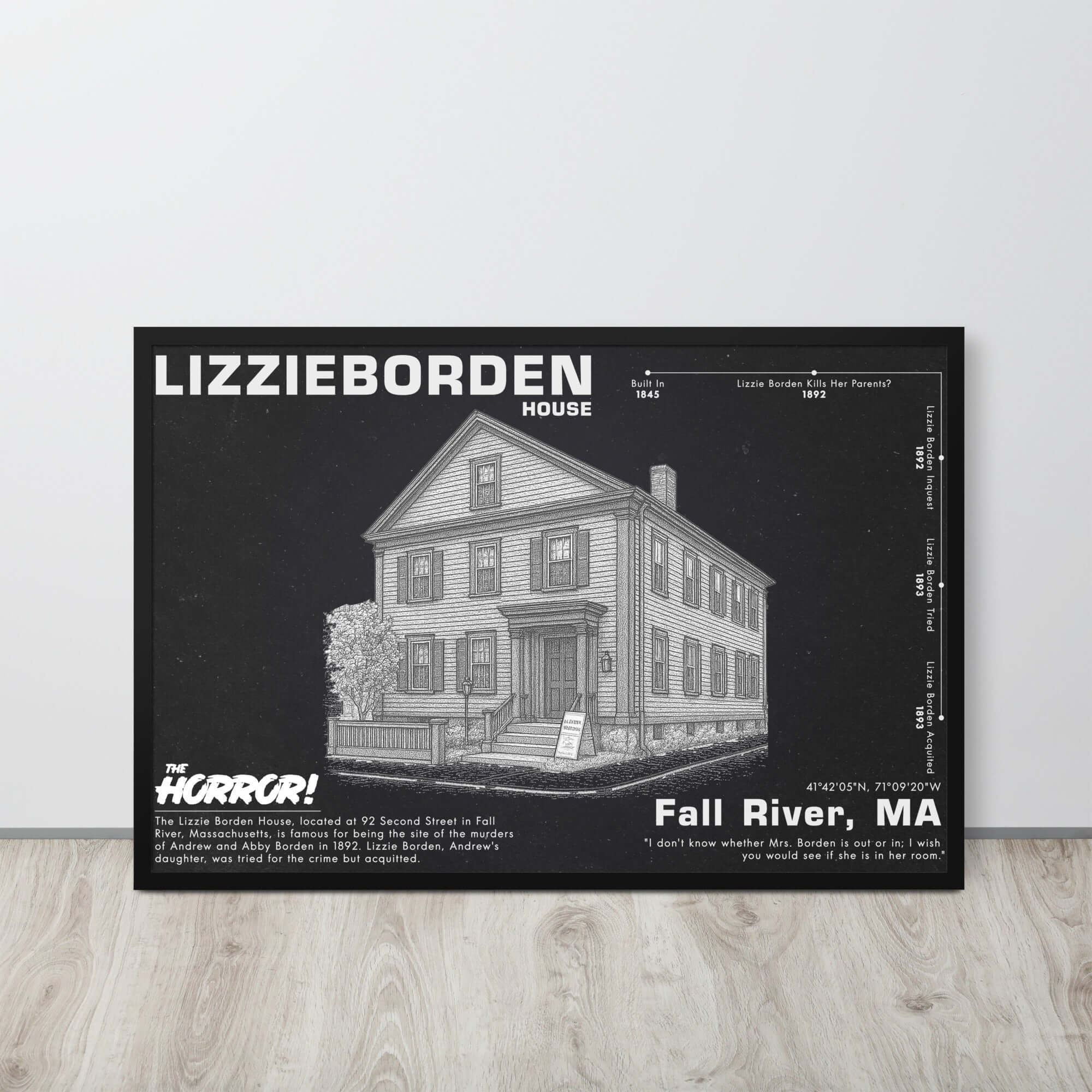 Lizzie Borden House | Horror Poster