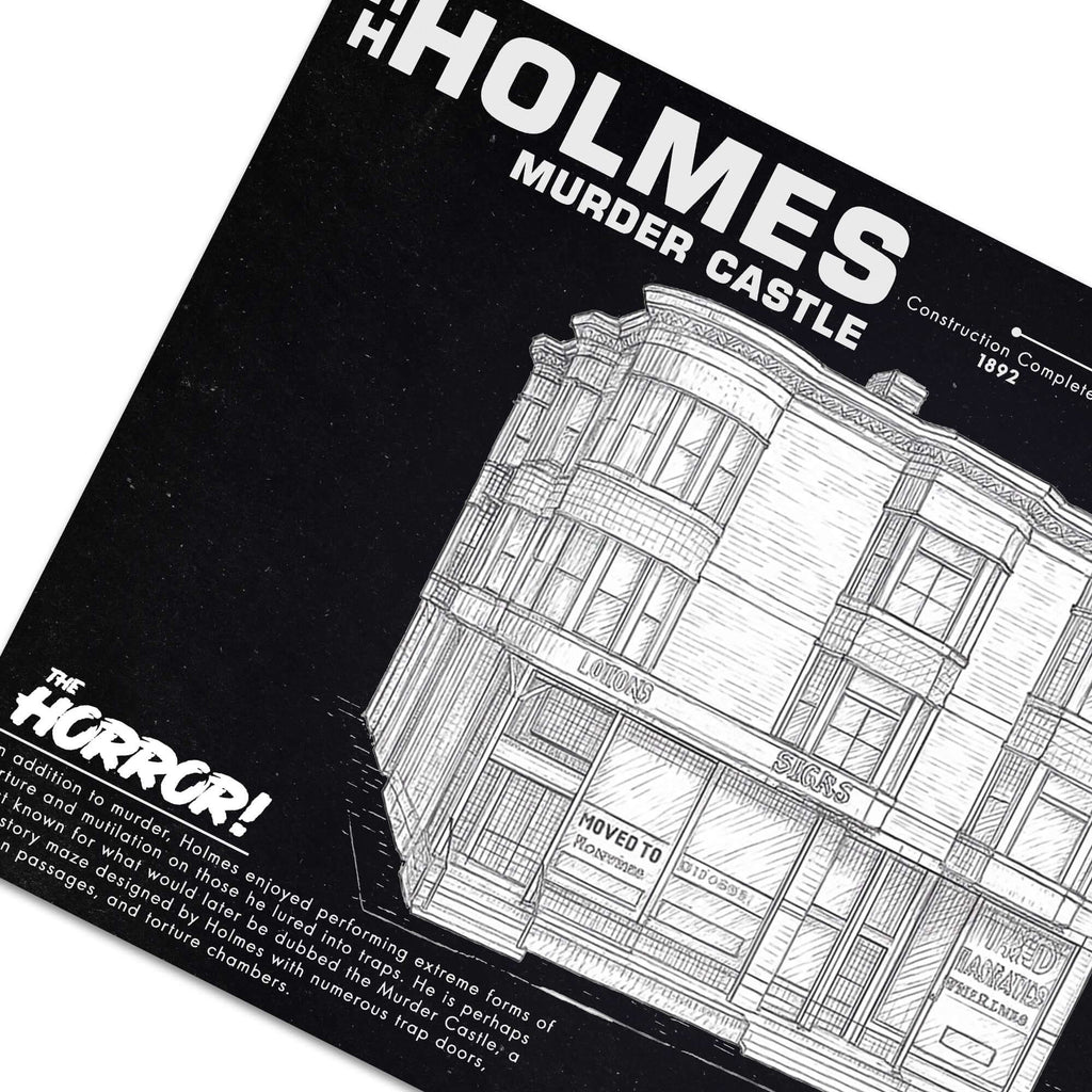 H.H. Holmes Murder Castle Horror Poster