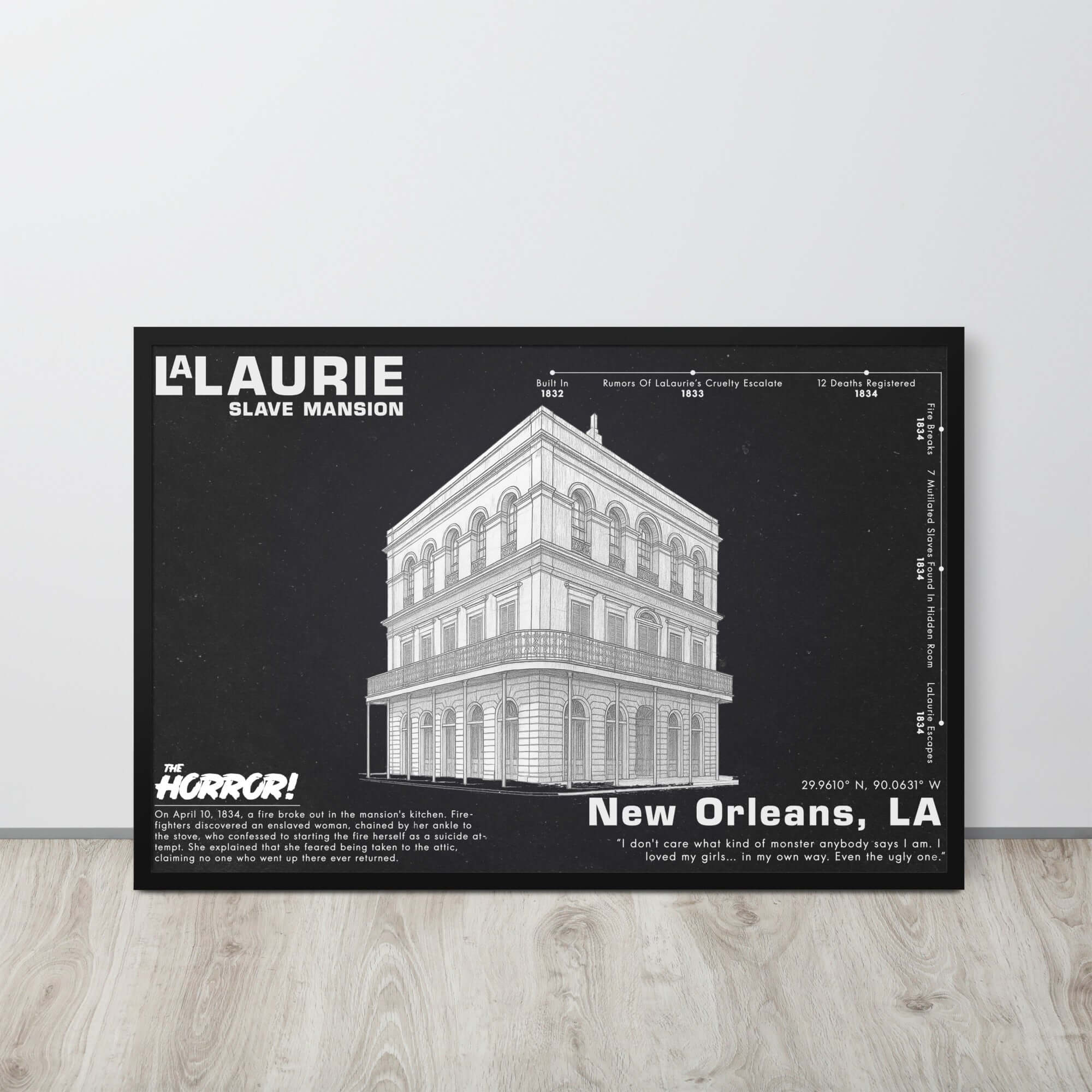LaLaurie Slave Mansion | Horror Poster