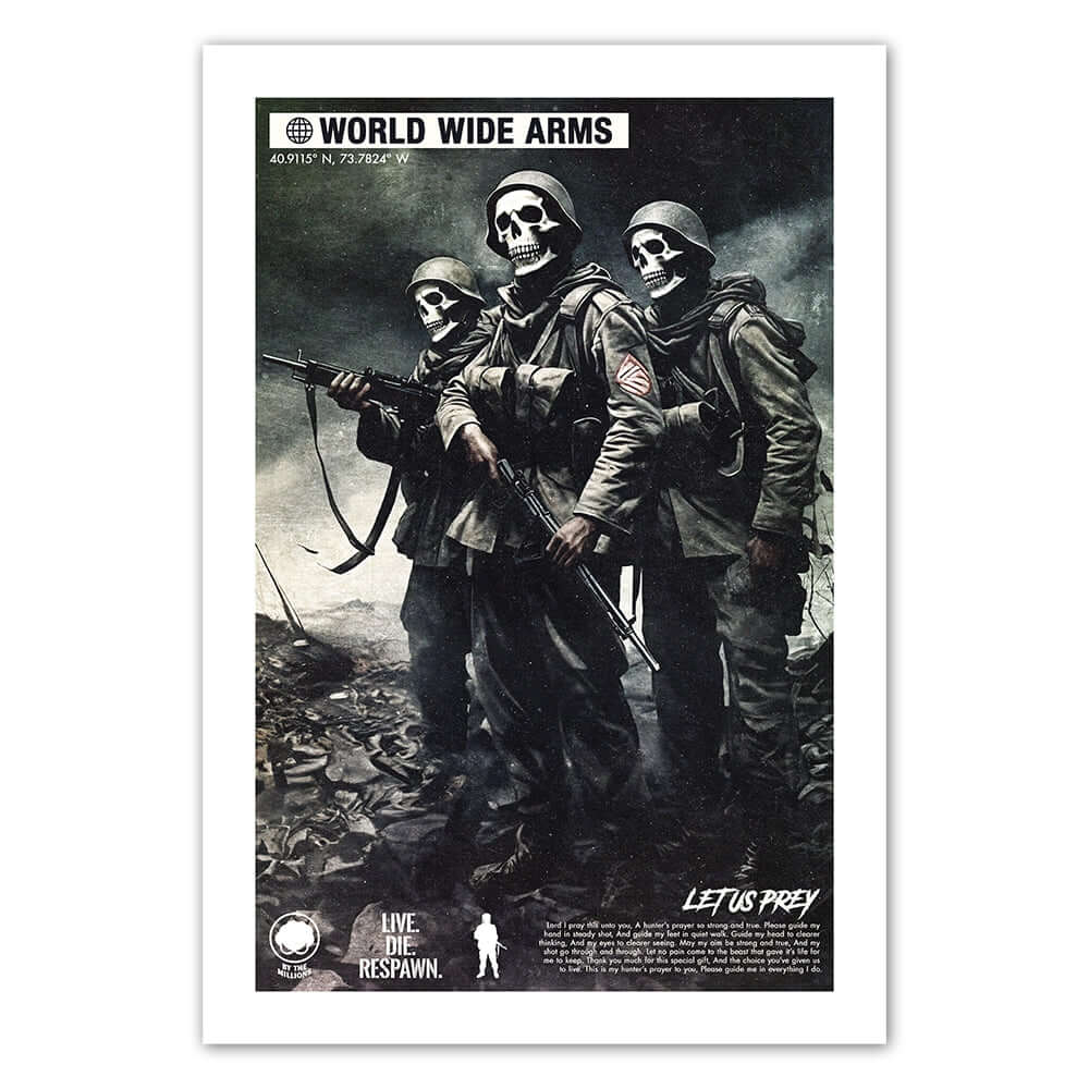 Let Us Prey | World Wide Arms Skull Soldiers Poster