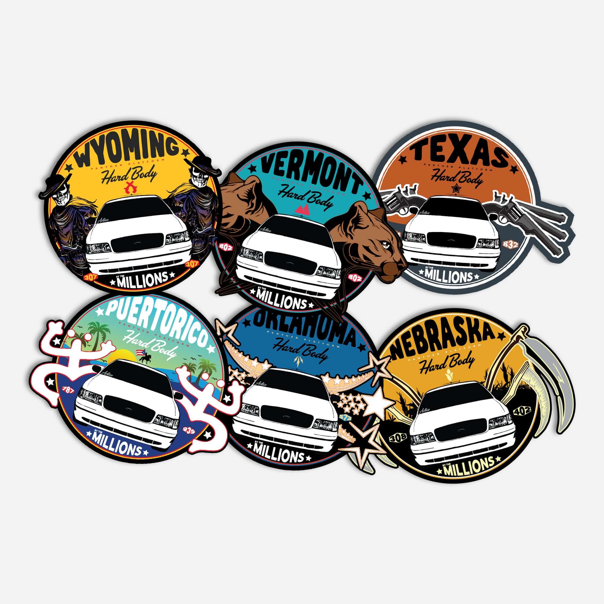 Panther Platform State Factions Stickers