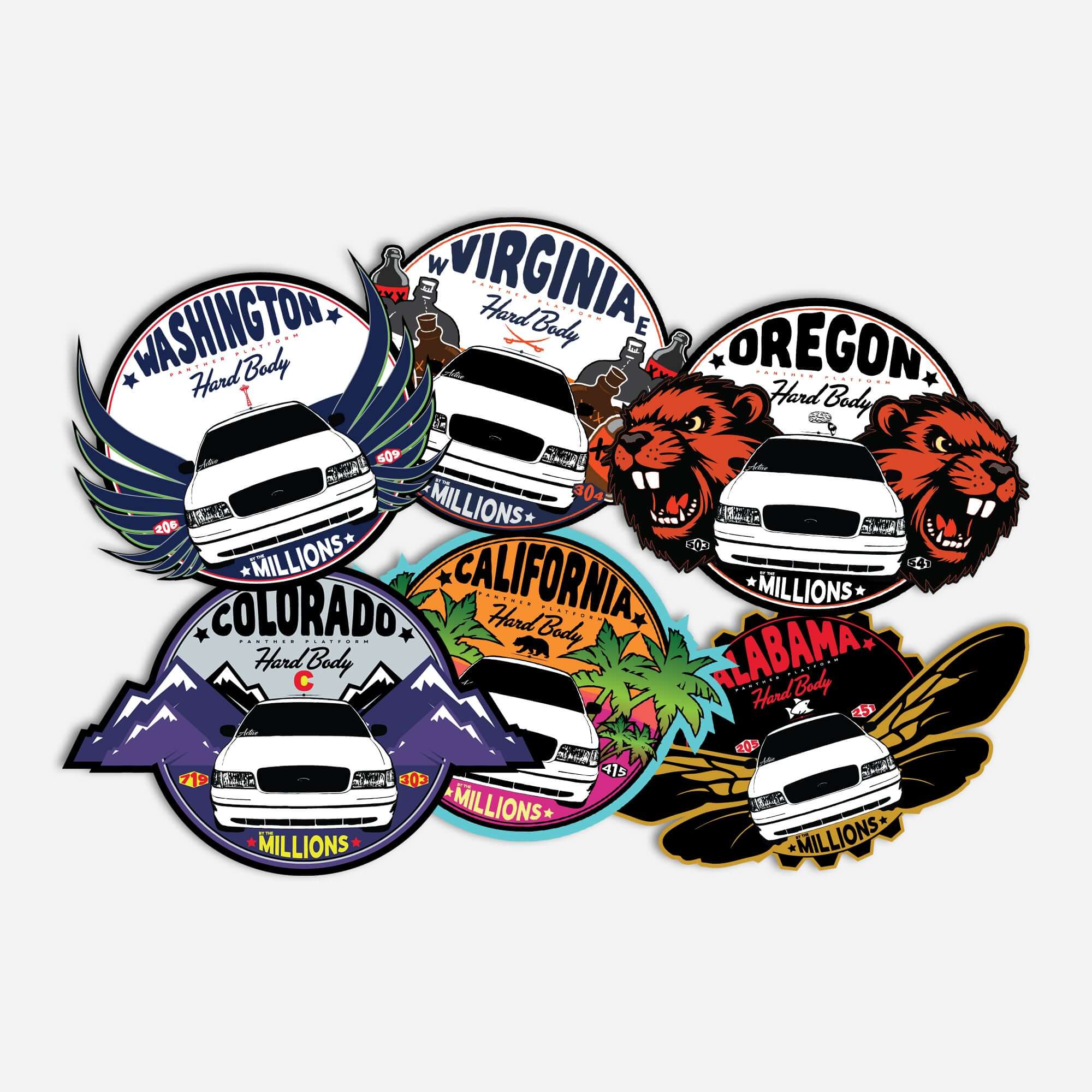 Panther Platform State Factions Stickers