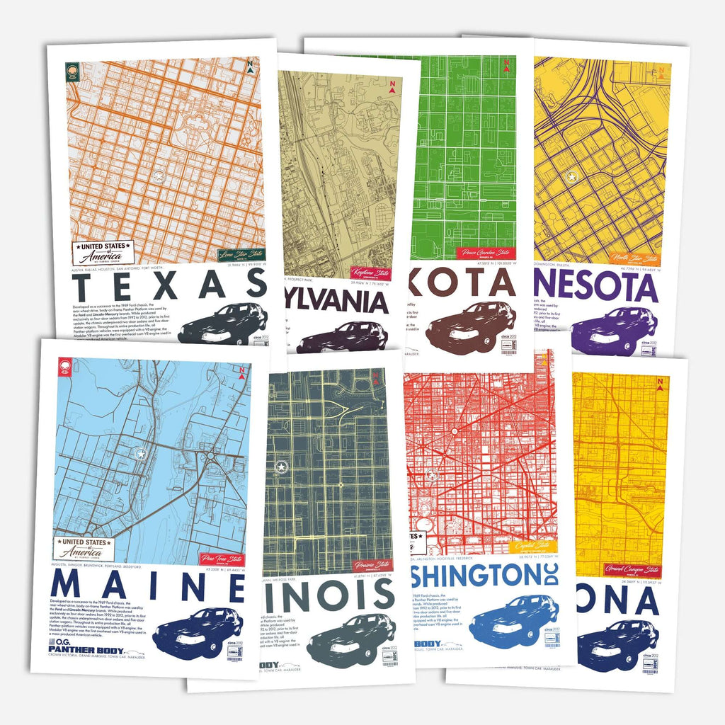 Panther Platform City Map Poster