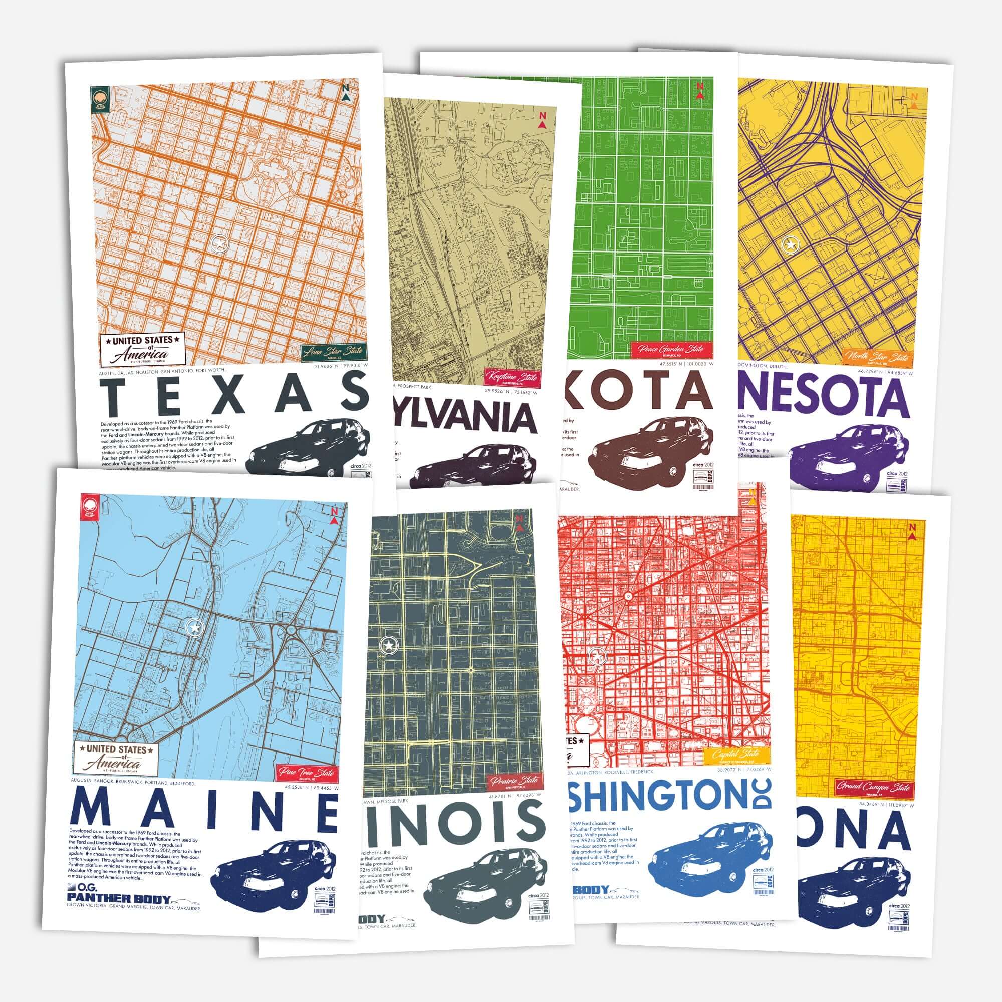 Panther Platform City Map Poster