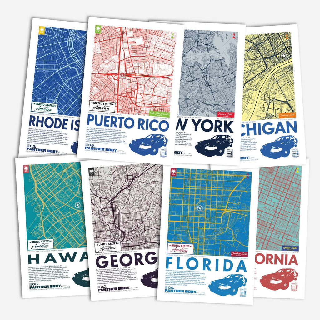 Panther Platform City Map Poster