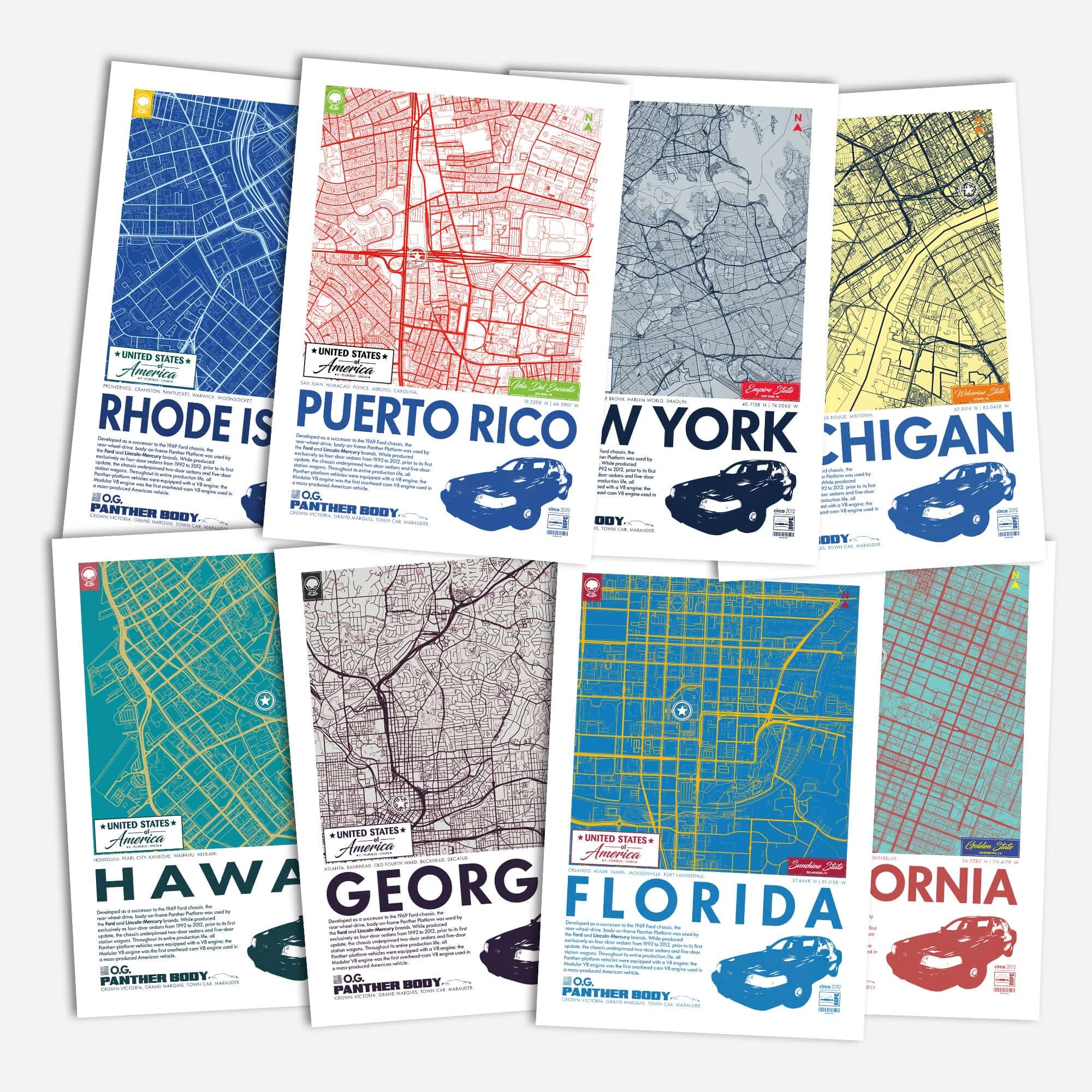 Panther Platform City Map Poster