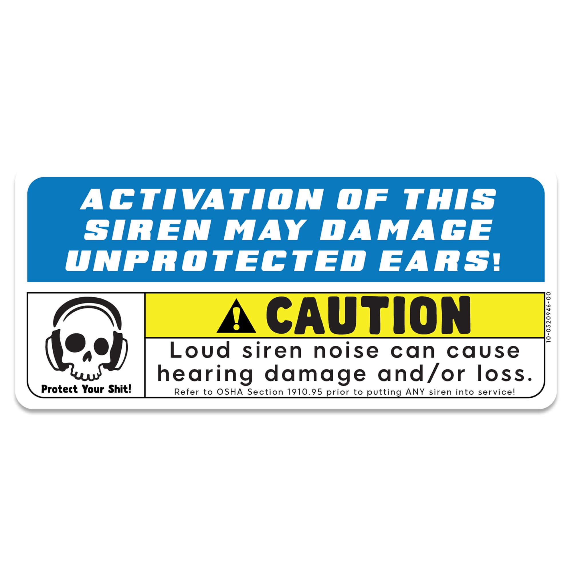 Panther Platform Siren Warning Tag