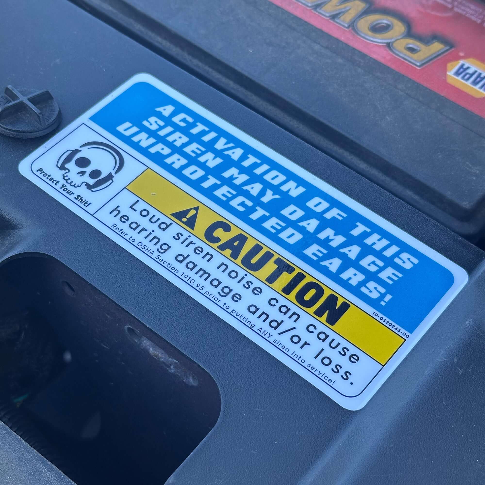 Panther Platform Siren Warning Tag