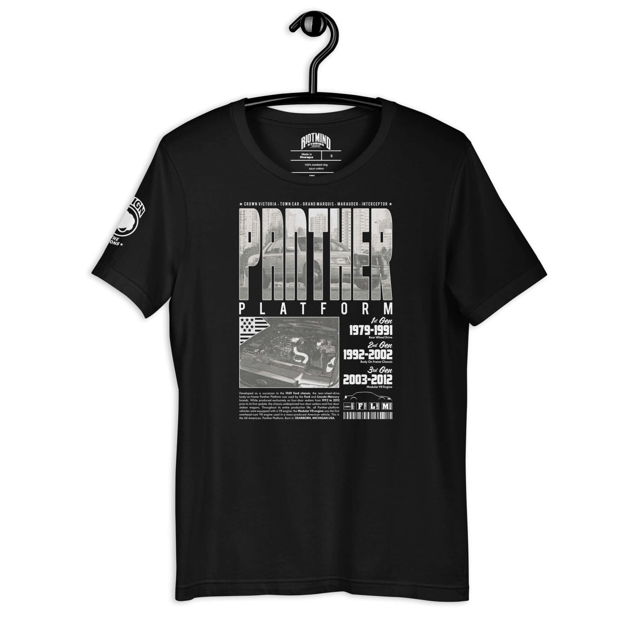 Panther Platform History Unisex t-shirt