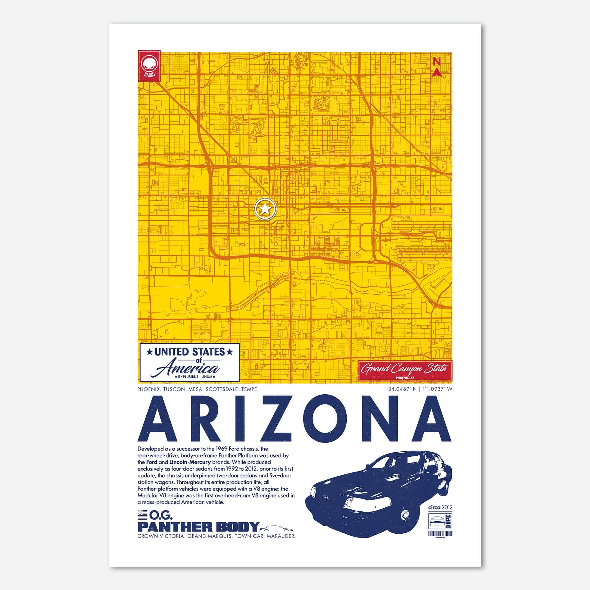 Panther Platform City Map Poster