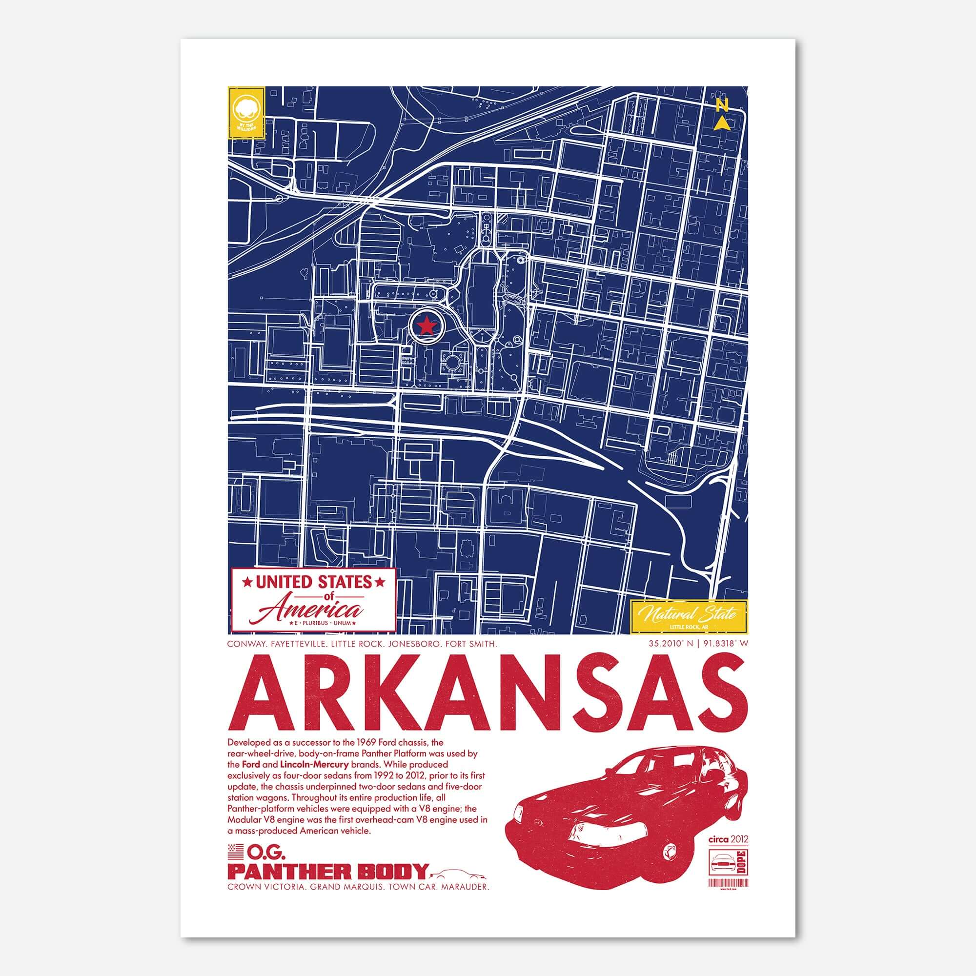 Panther Platform City Map Poster