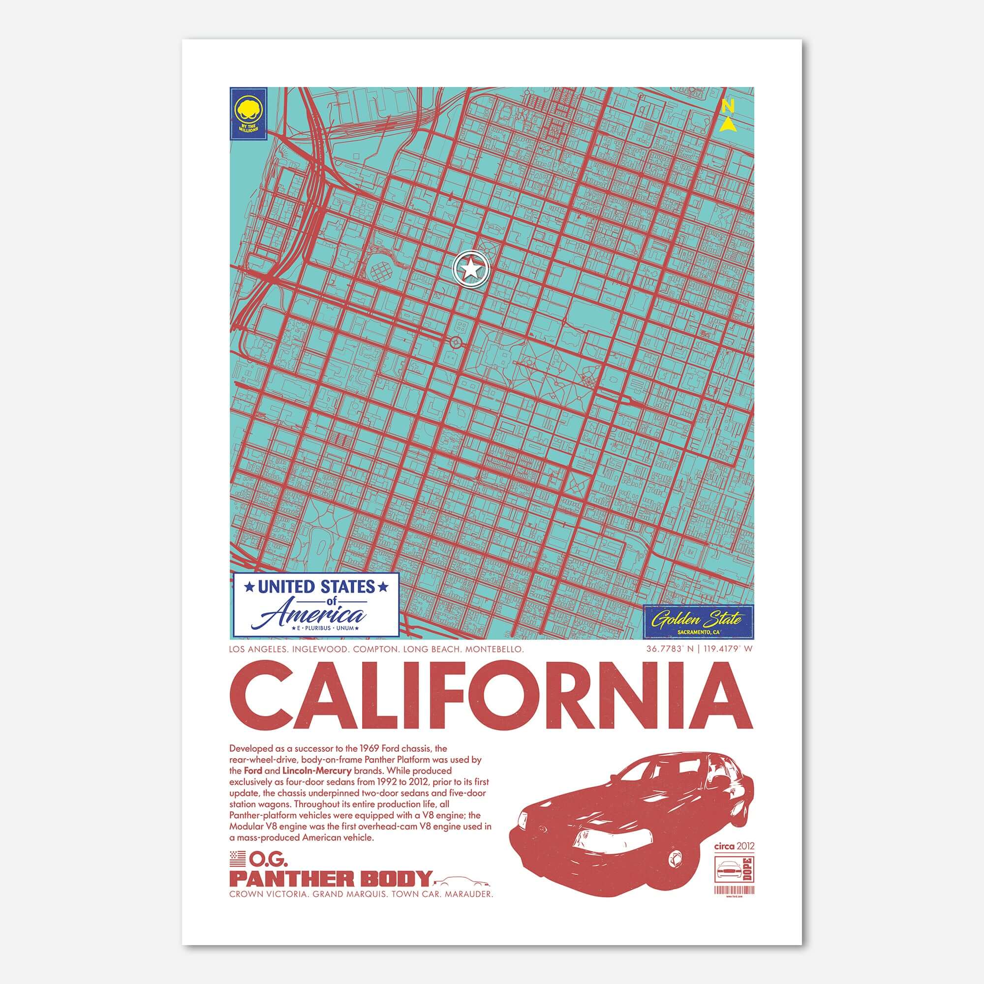 Panther Platform City Map Poster