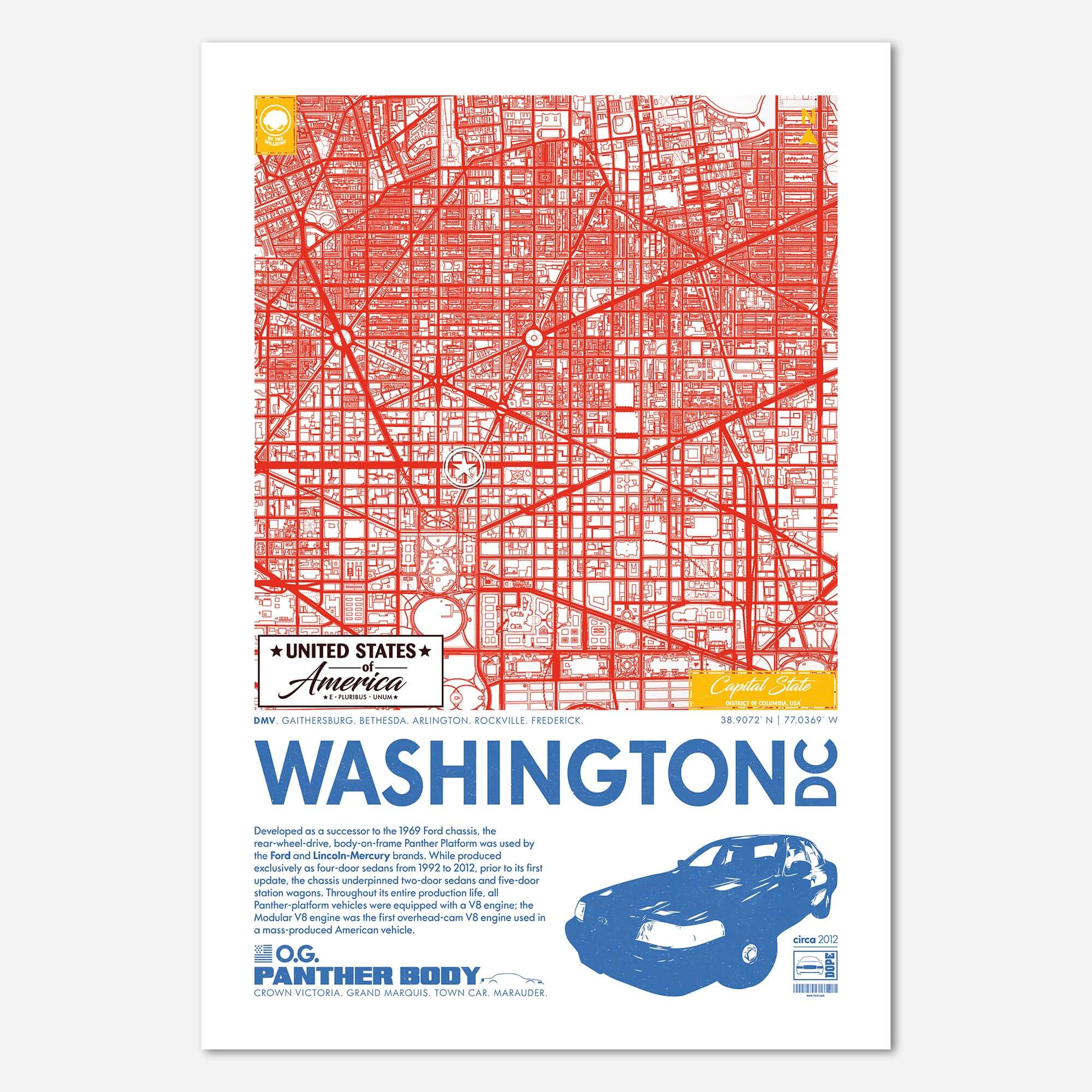 Panther Platform City Map Poster