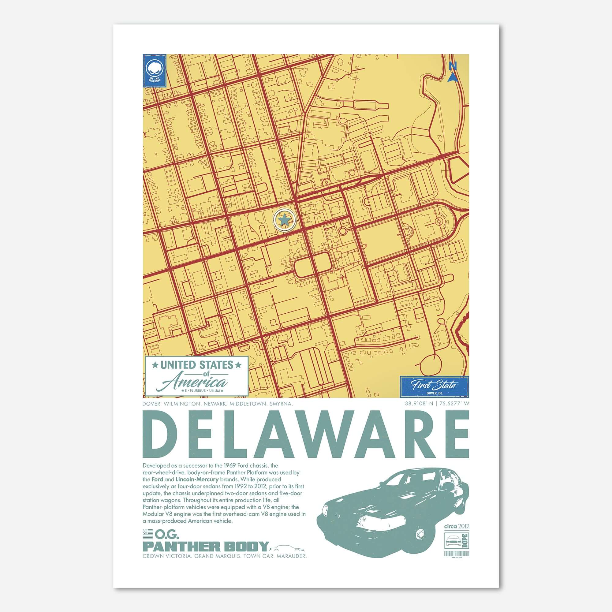 Panther Platform City Map Poster