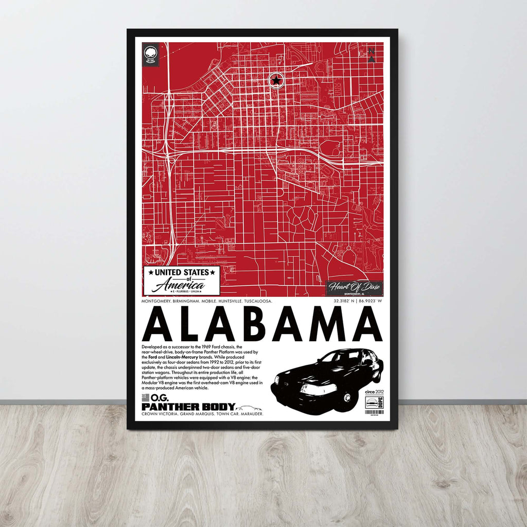Panther Platform City Map Poster