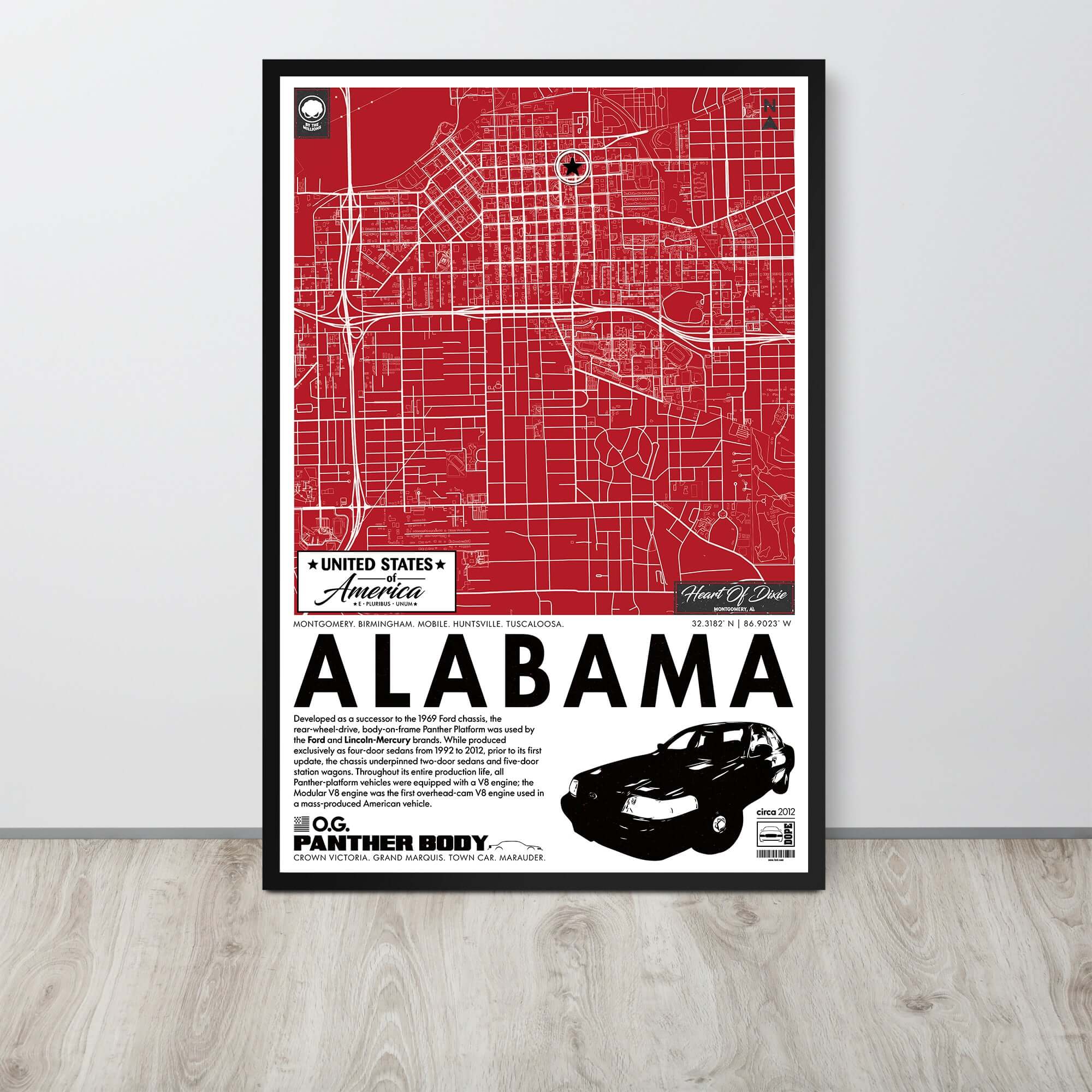 Panther Platform City Map Poster