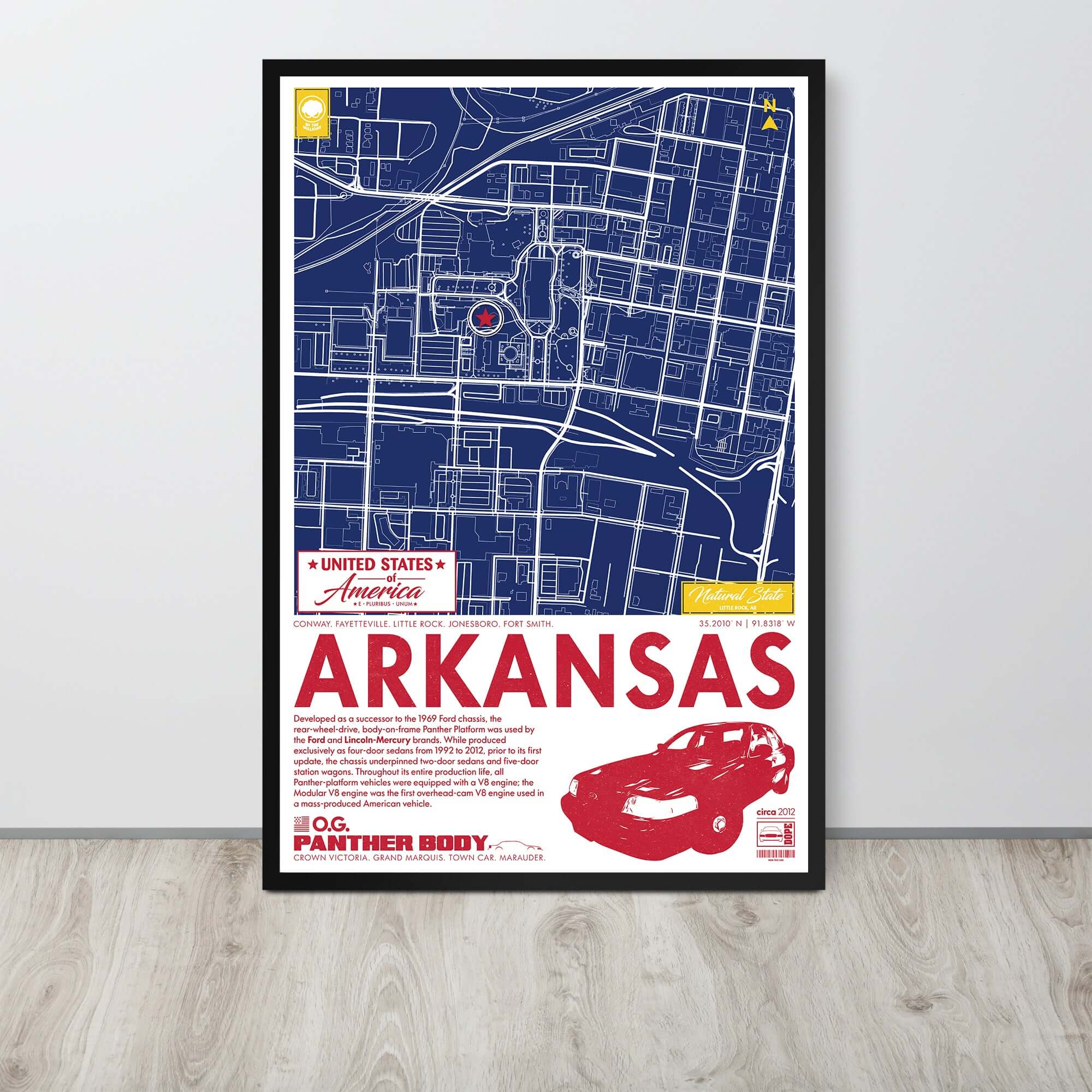 Panther Platform City Map Poster