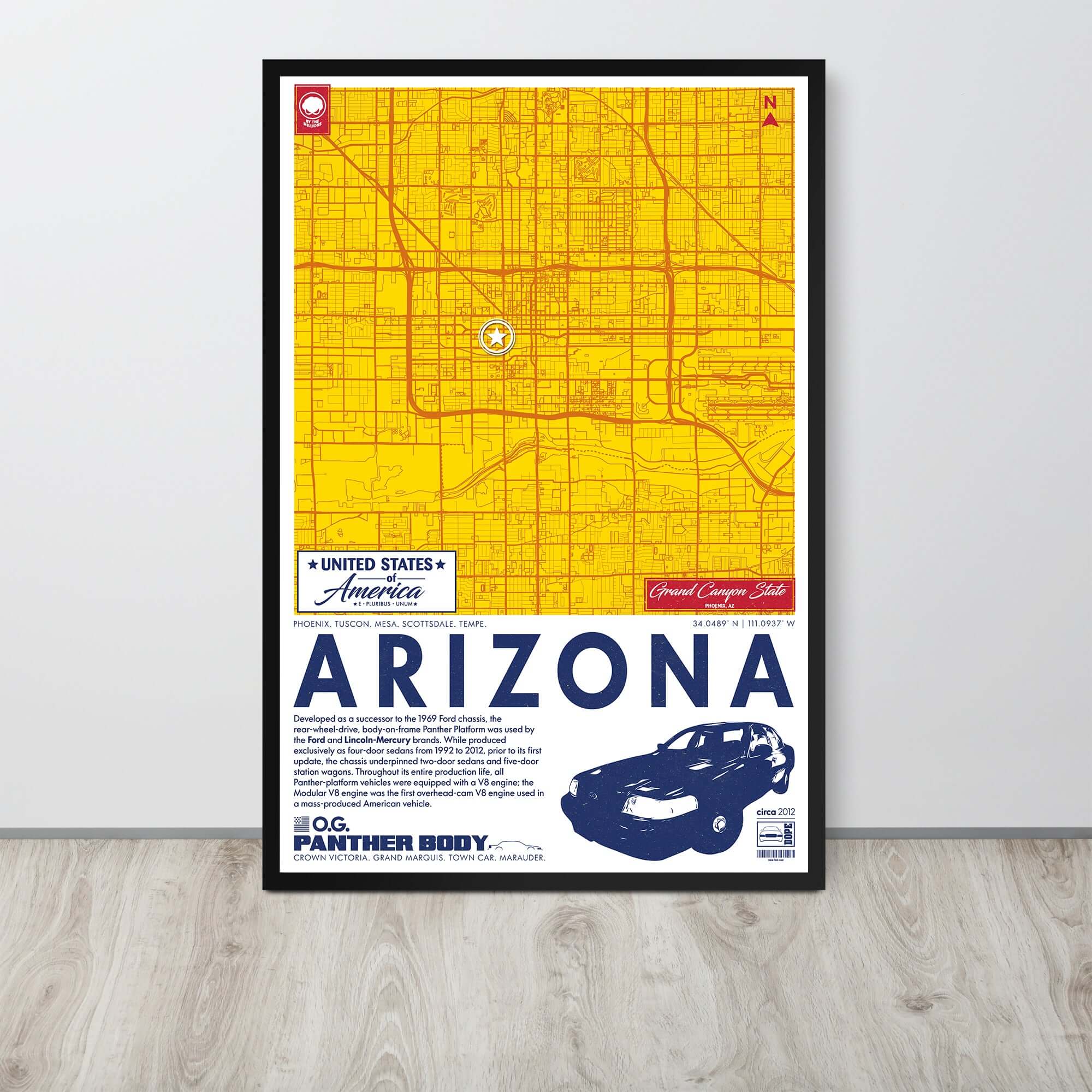 Panther Platform City Map Poster