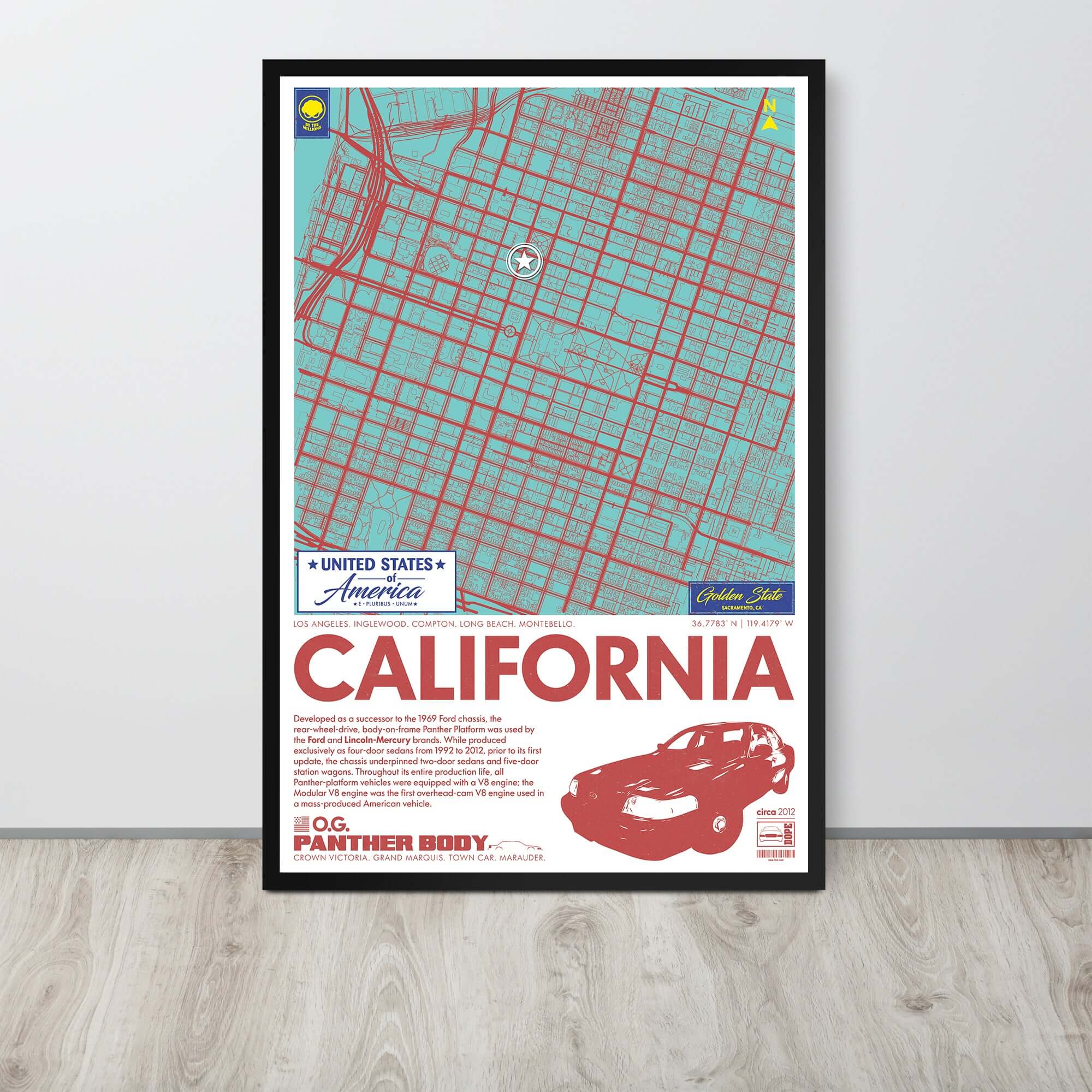 Panther Platform City Map Poster