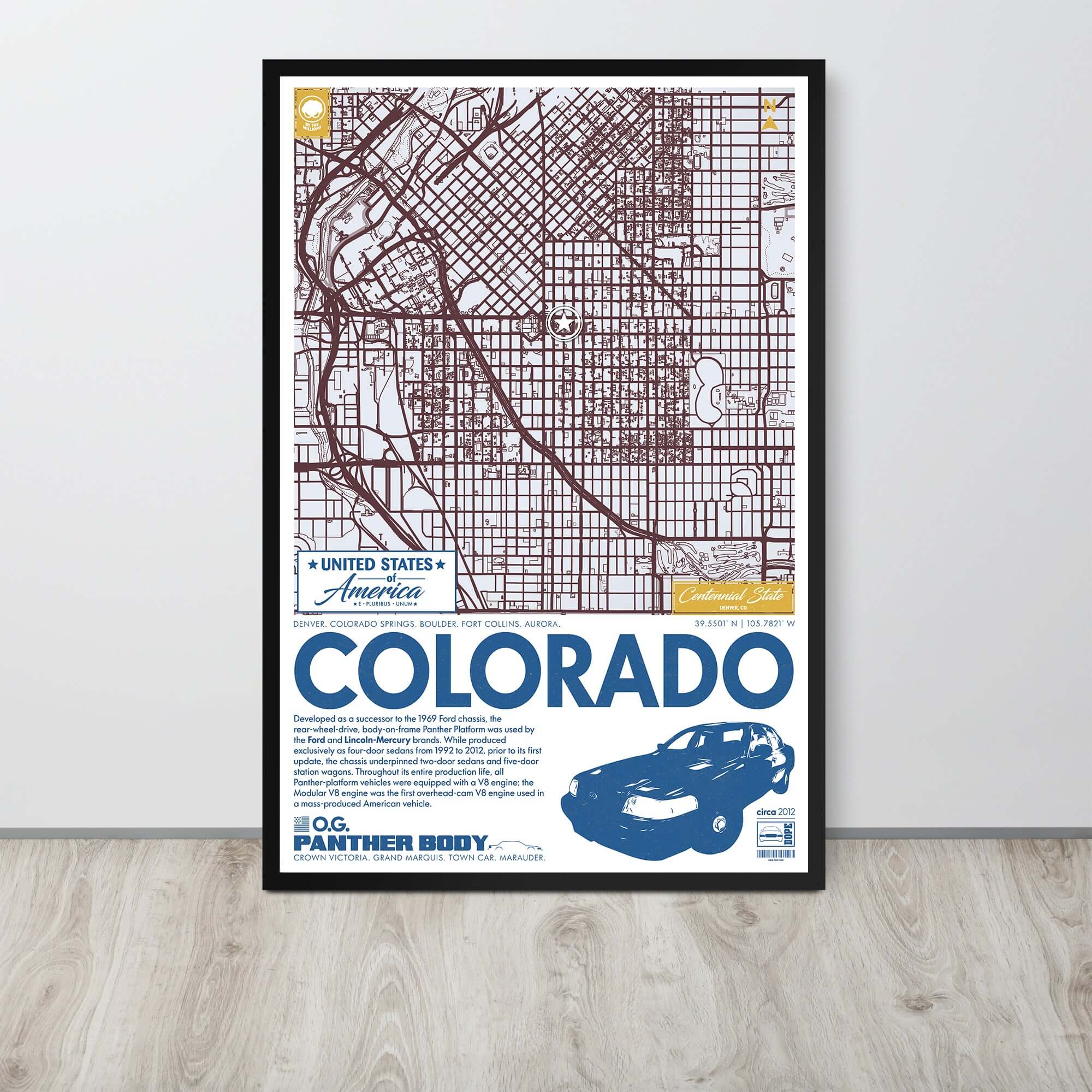 Panther Platform City Map Poster