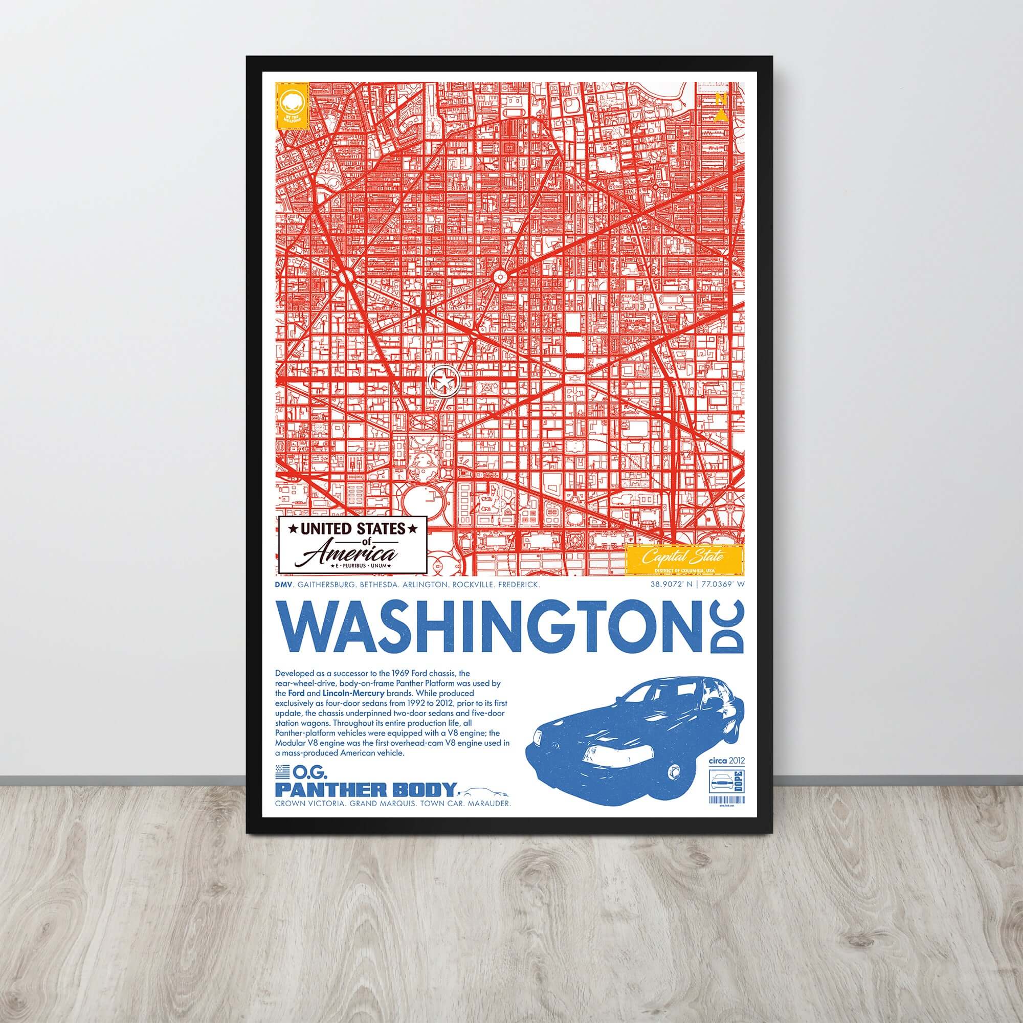 Panther Platform City Map Poster