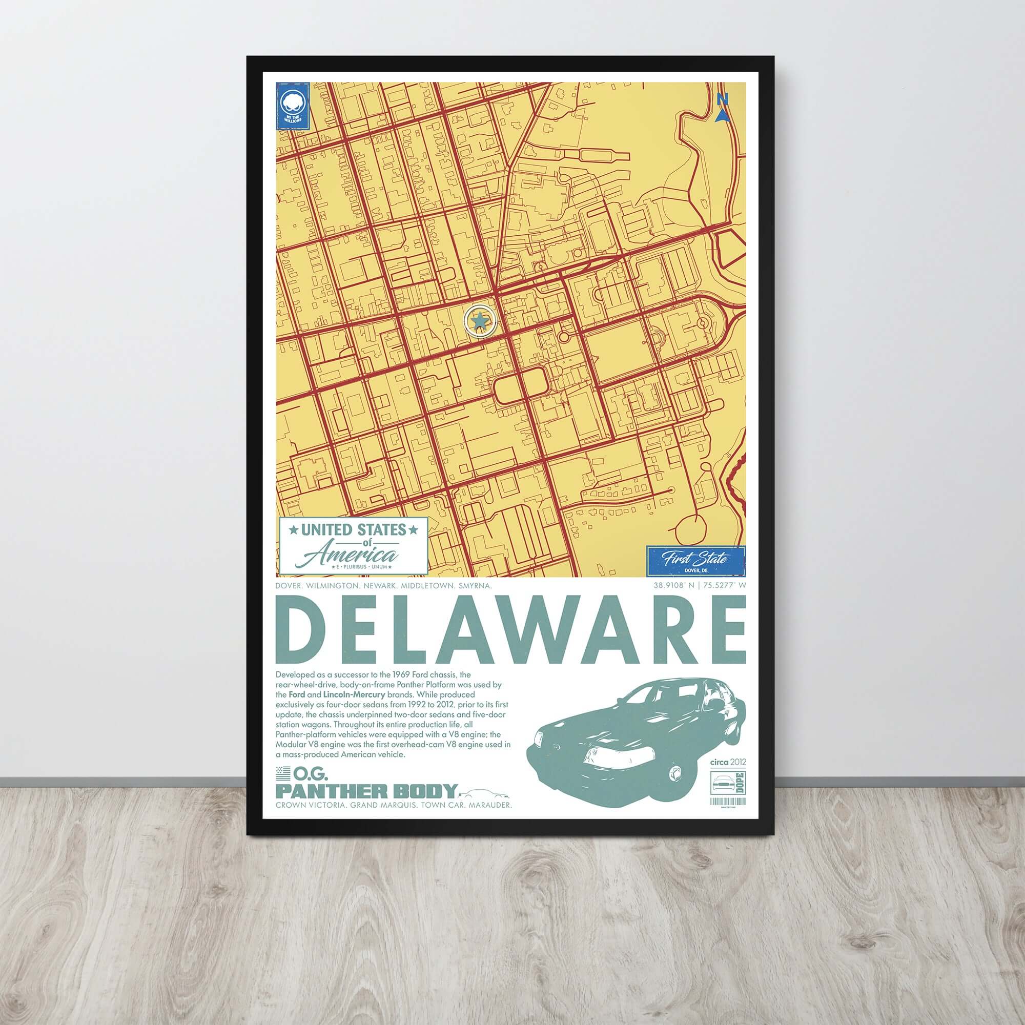 Panther Platform City Map Poster