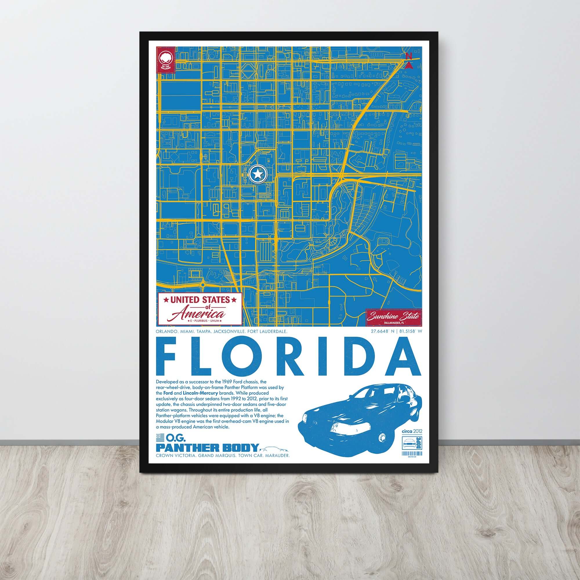 Panther Platform City Map Poster