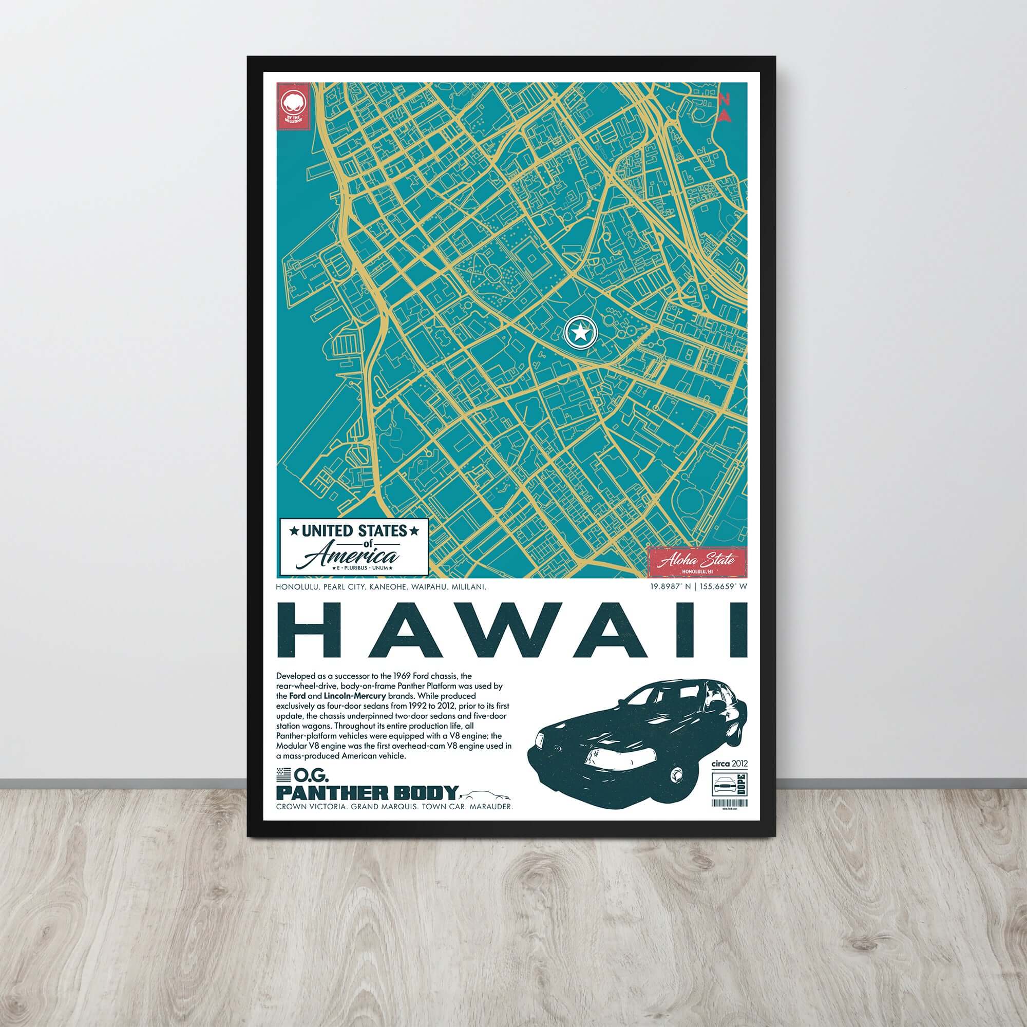 Panther Platform City Map Poster