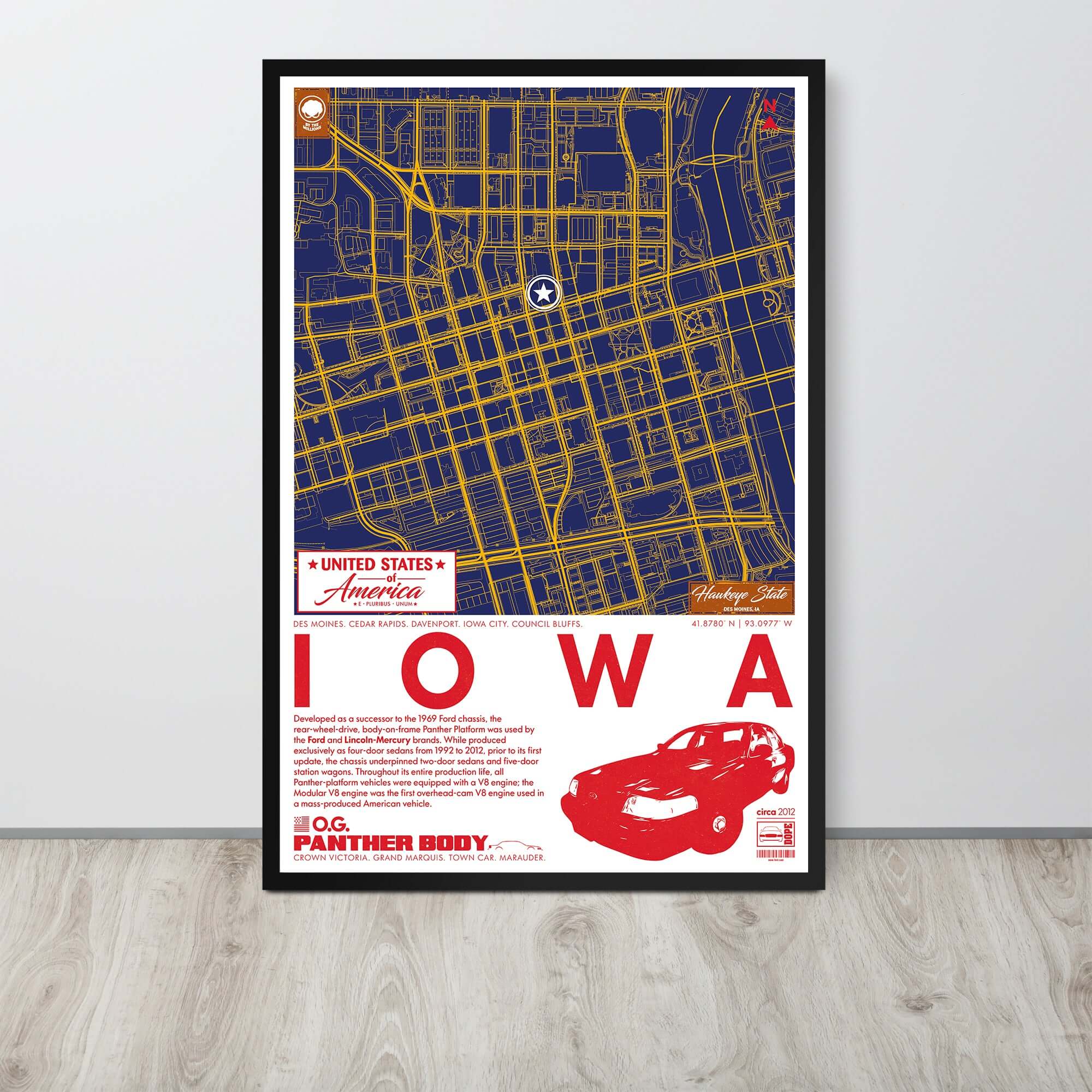 Panther Platform City Map Poster