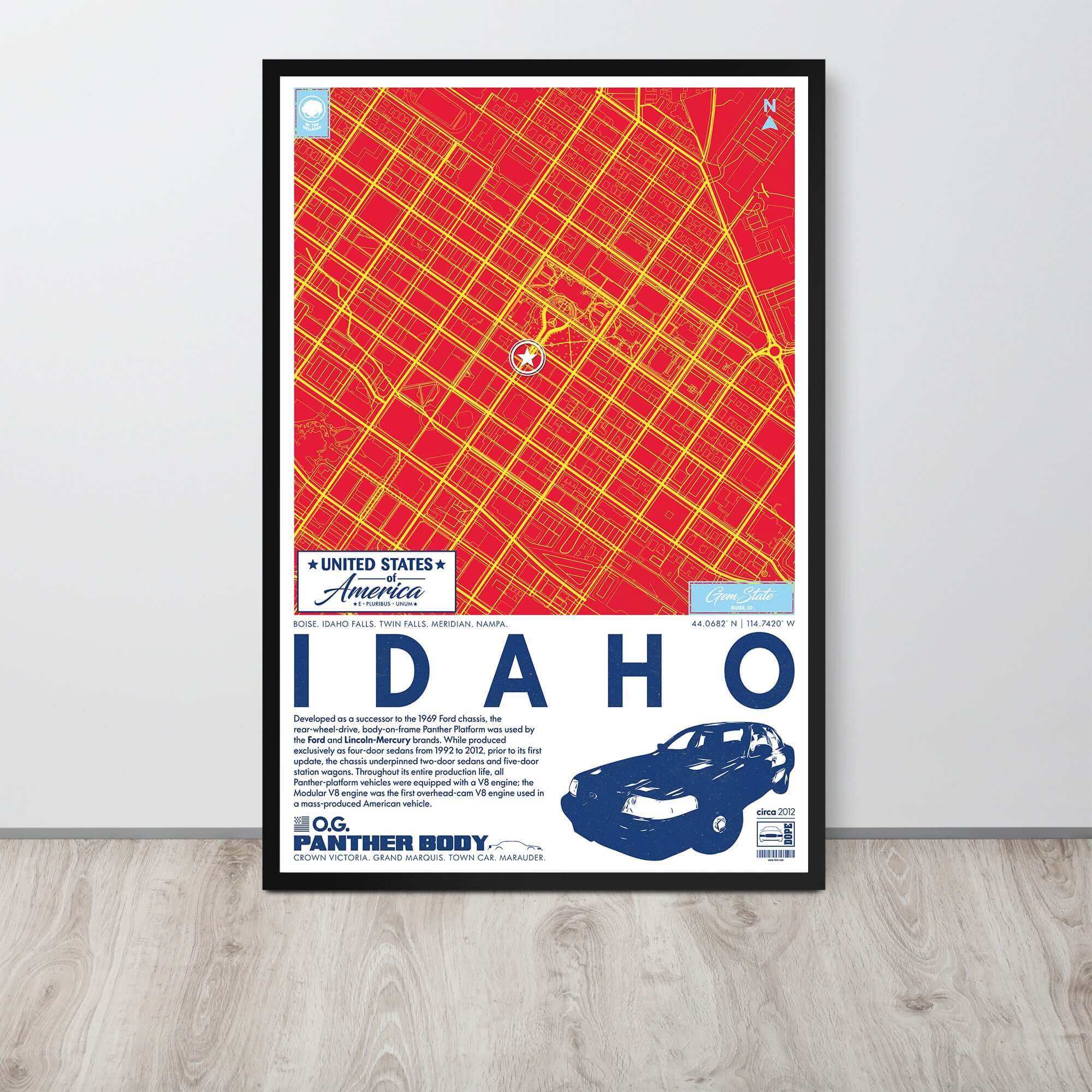 Panther Platform City Map Poster