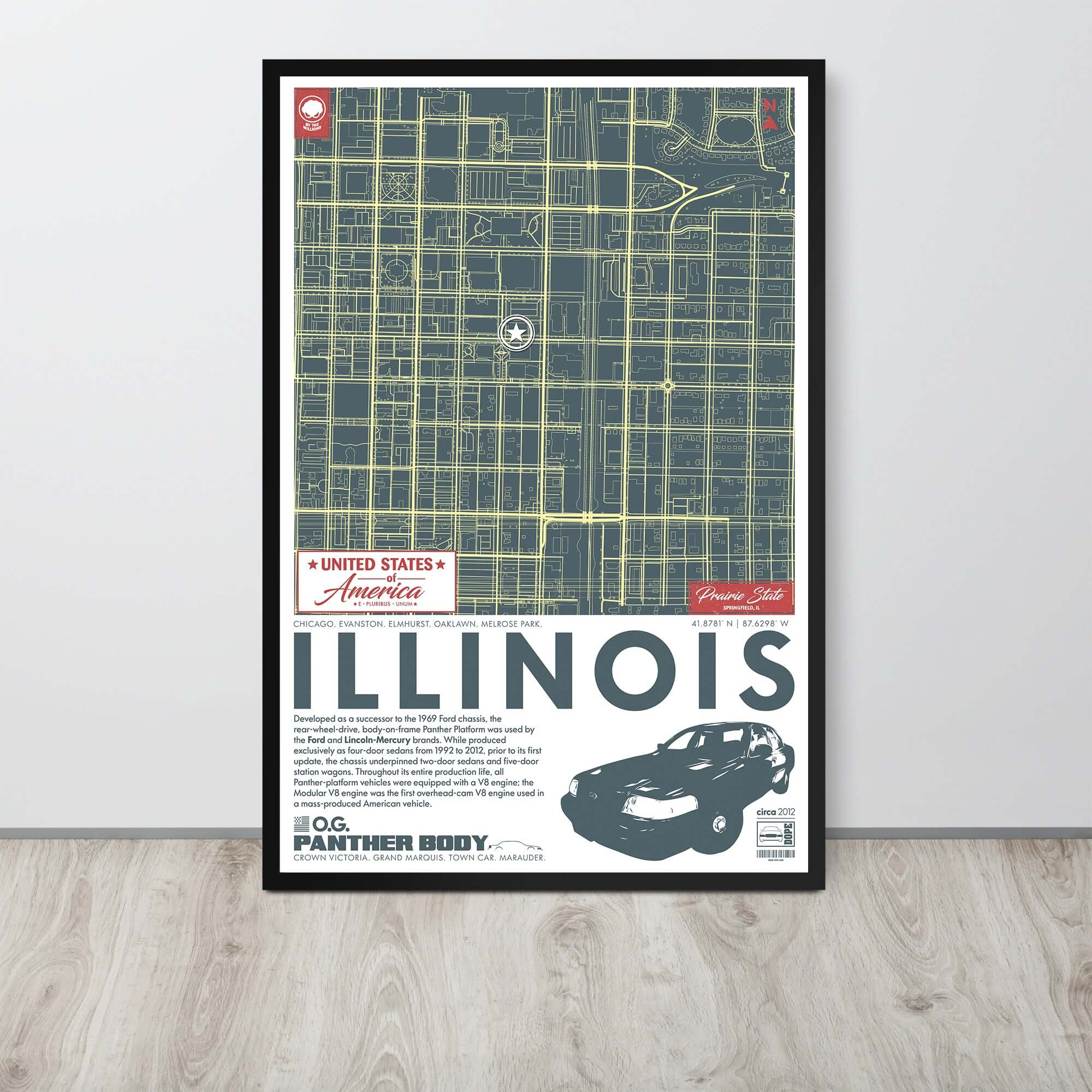 Panther Platform City Map Poster