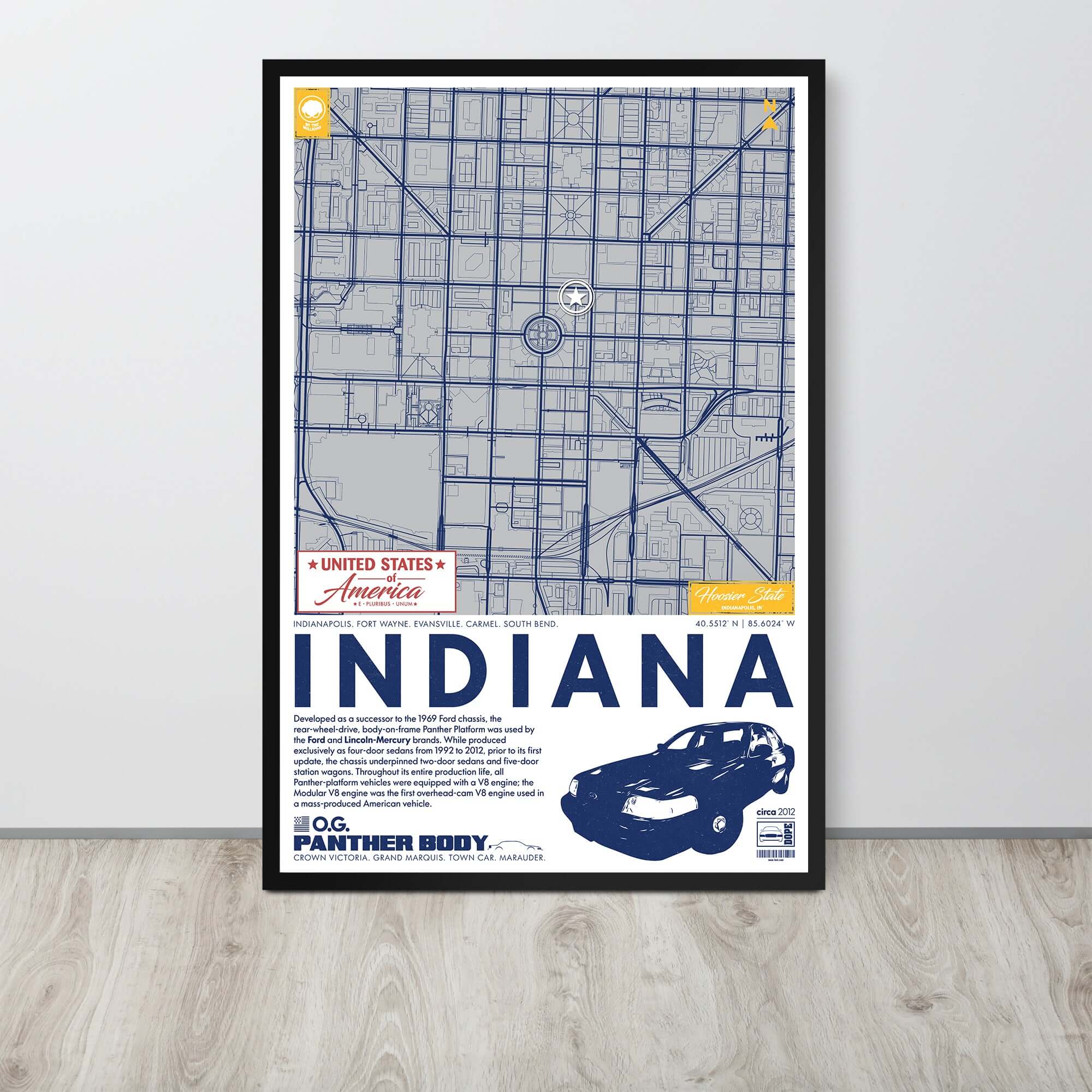 Panther Platform City Map Poster