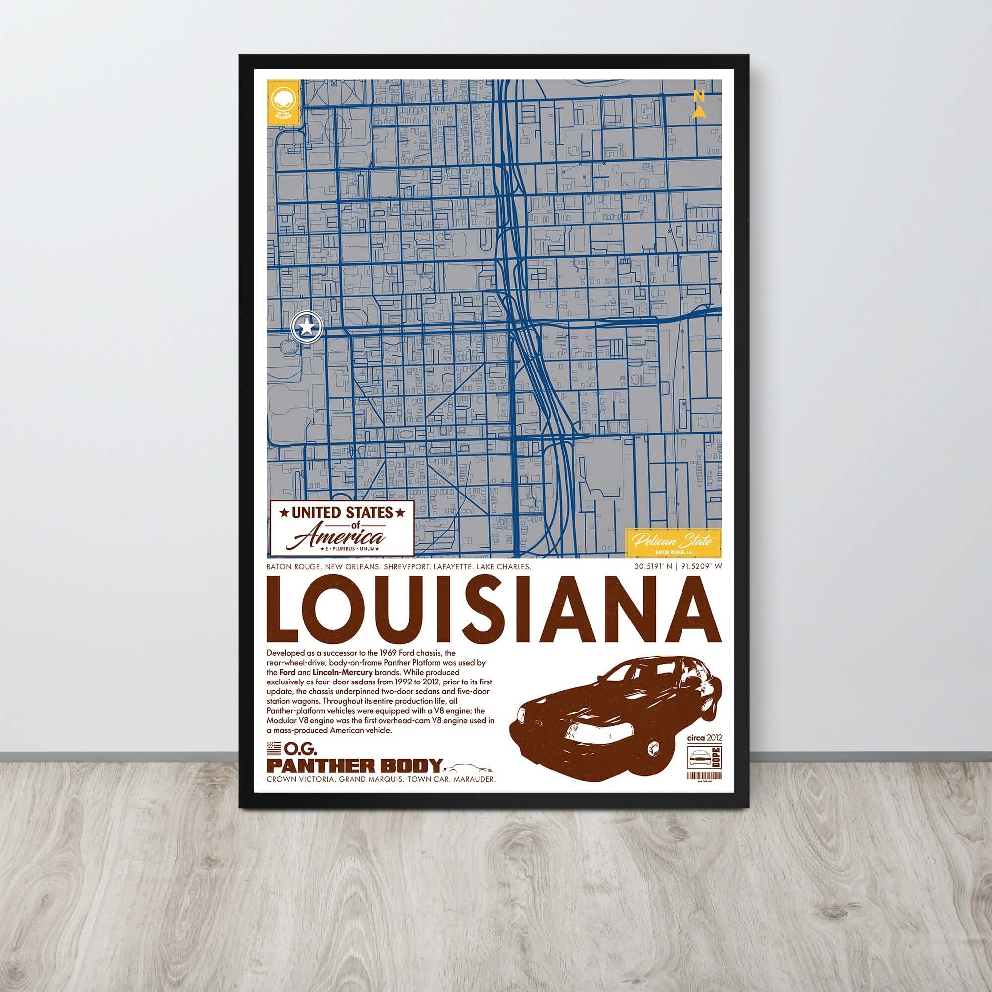 Panther Platform City Map Poster