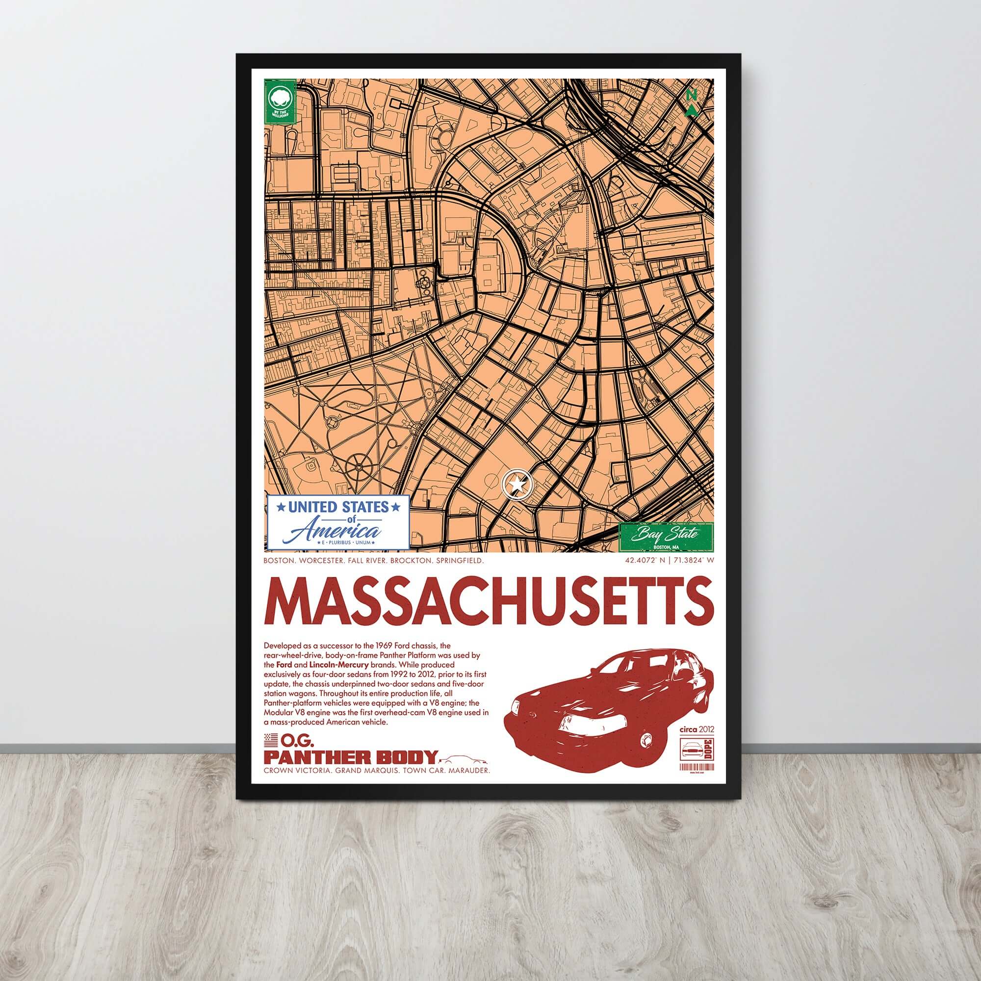Panther Platform City Map Poster
