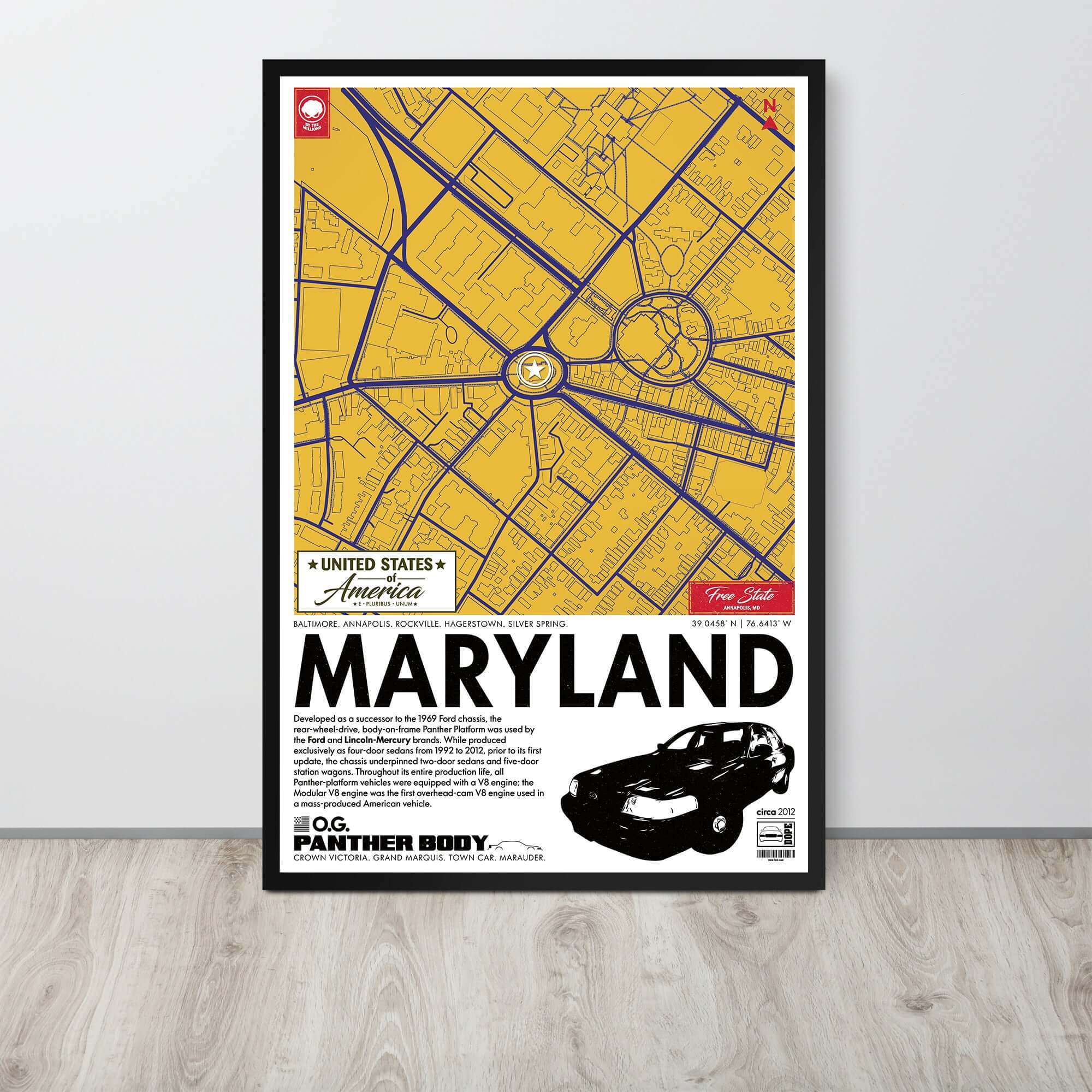 Panther Platform City Map Poster