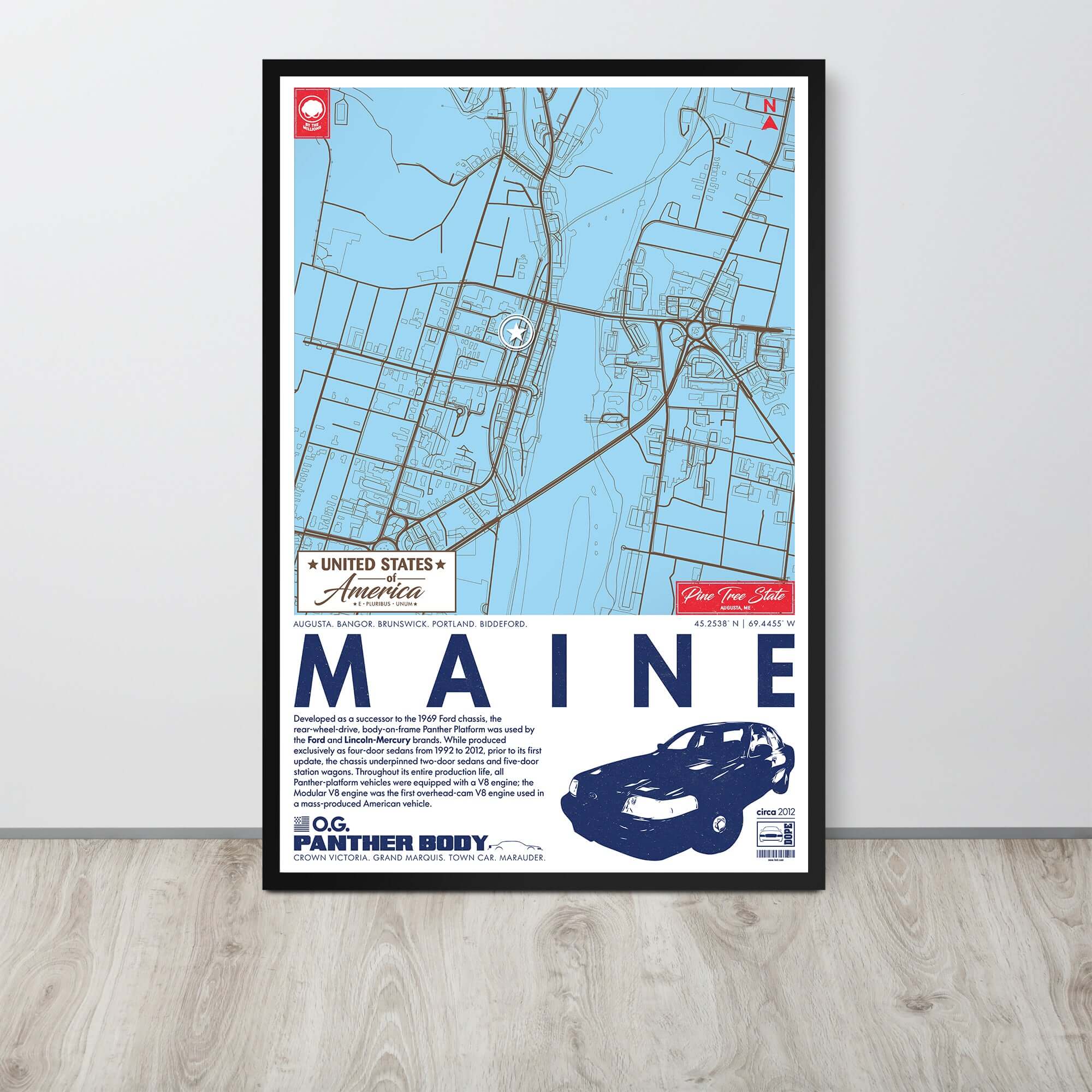 Panther Platform City Map Poster
