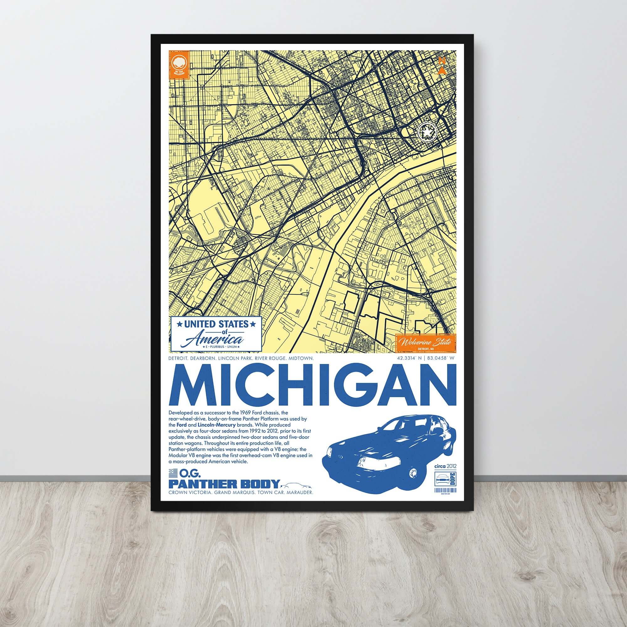 Panther Platform City Map Poster