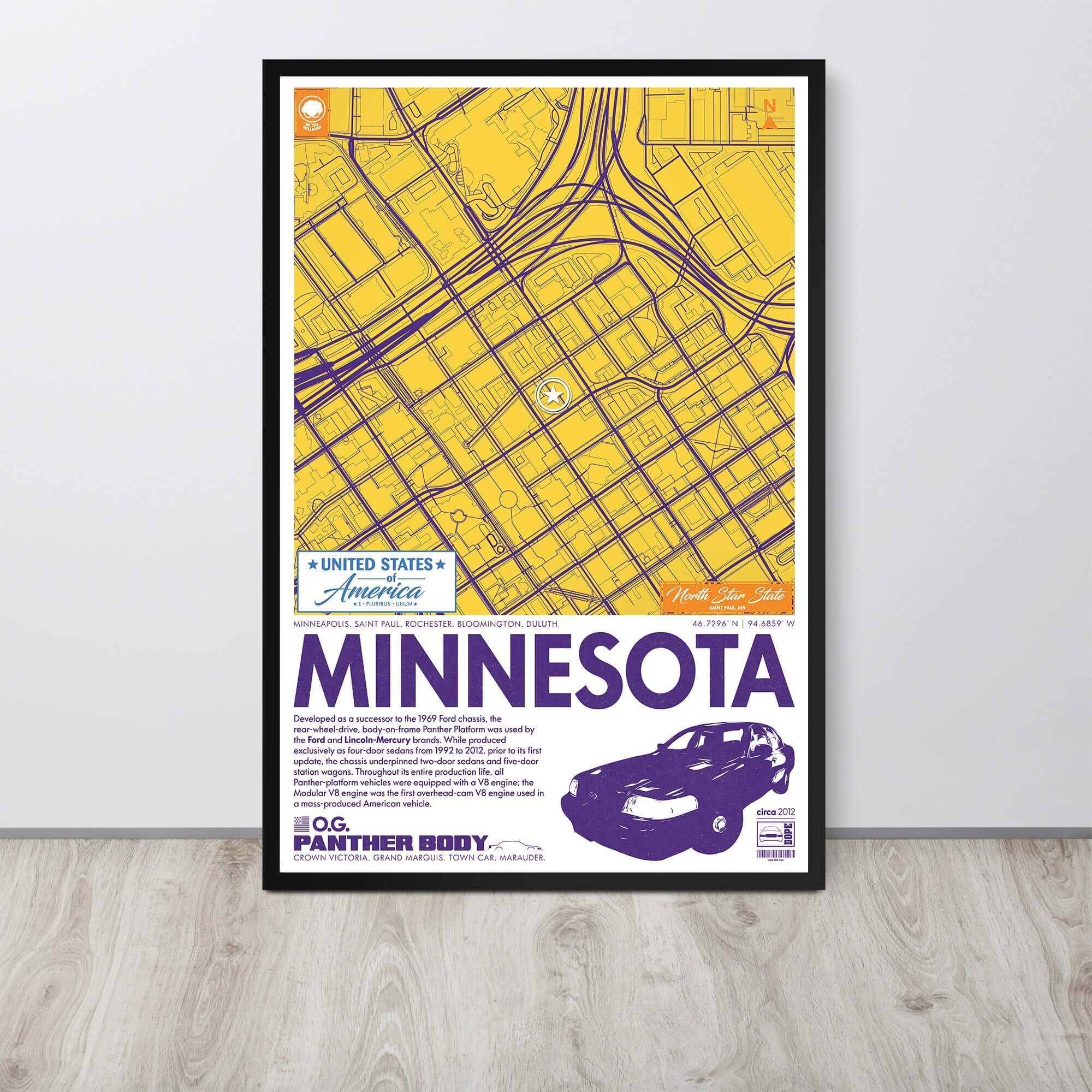 Panther Platform City Map Poster