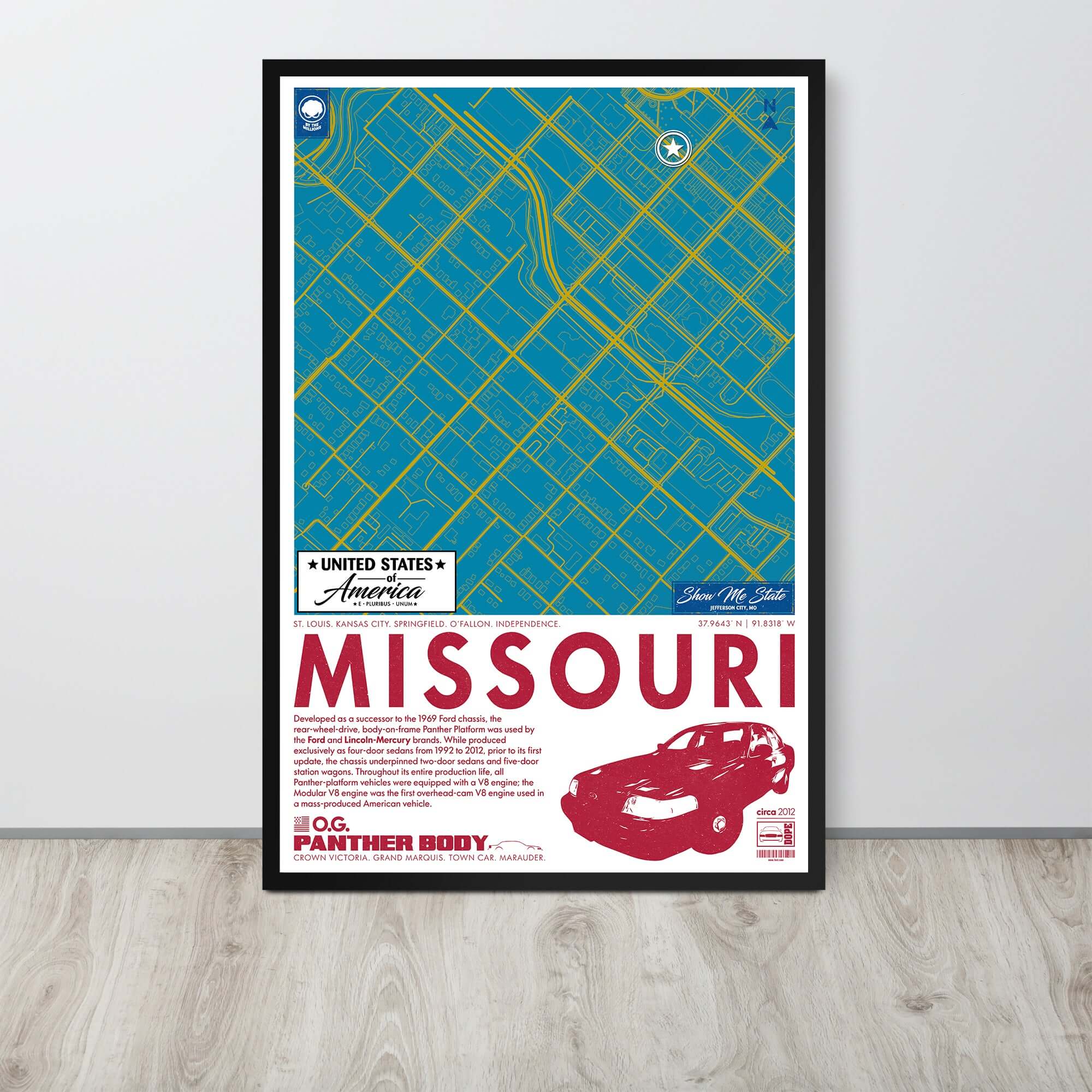 Panther Platform City Map Poster