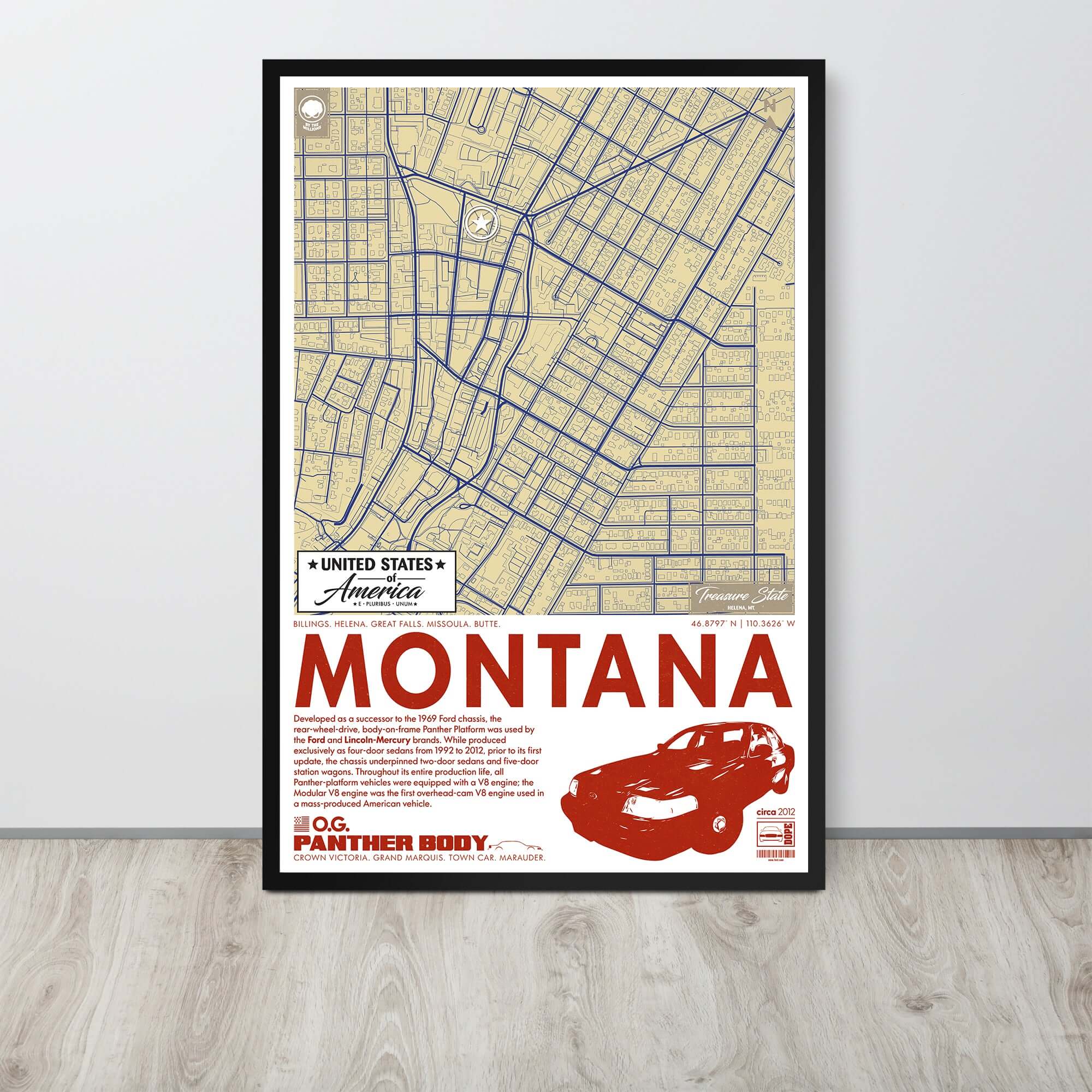Panther Platform City Map Poster