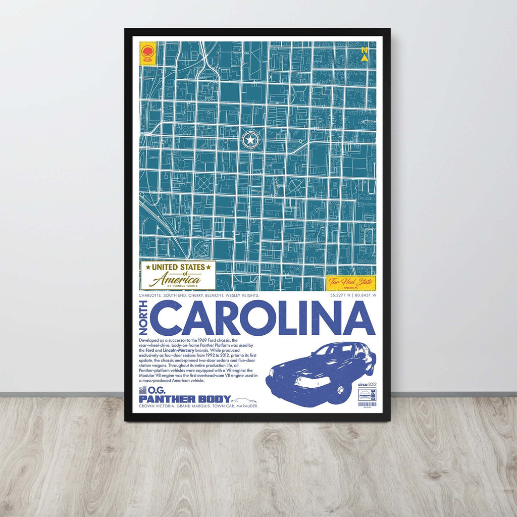 Panther Platform City Map Poster