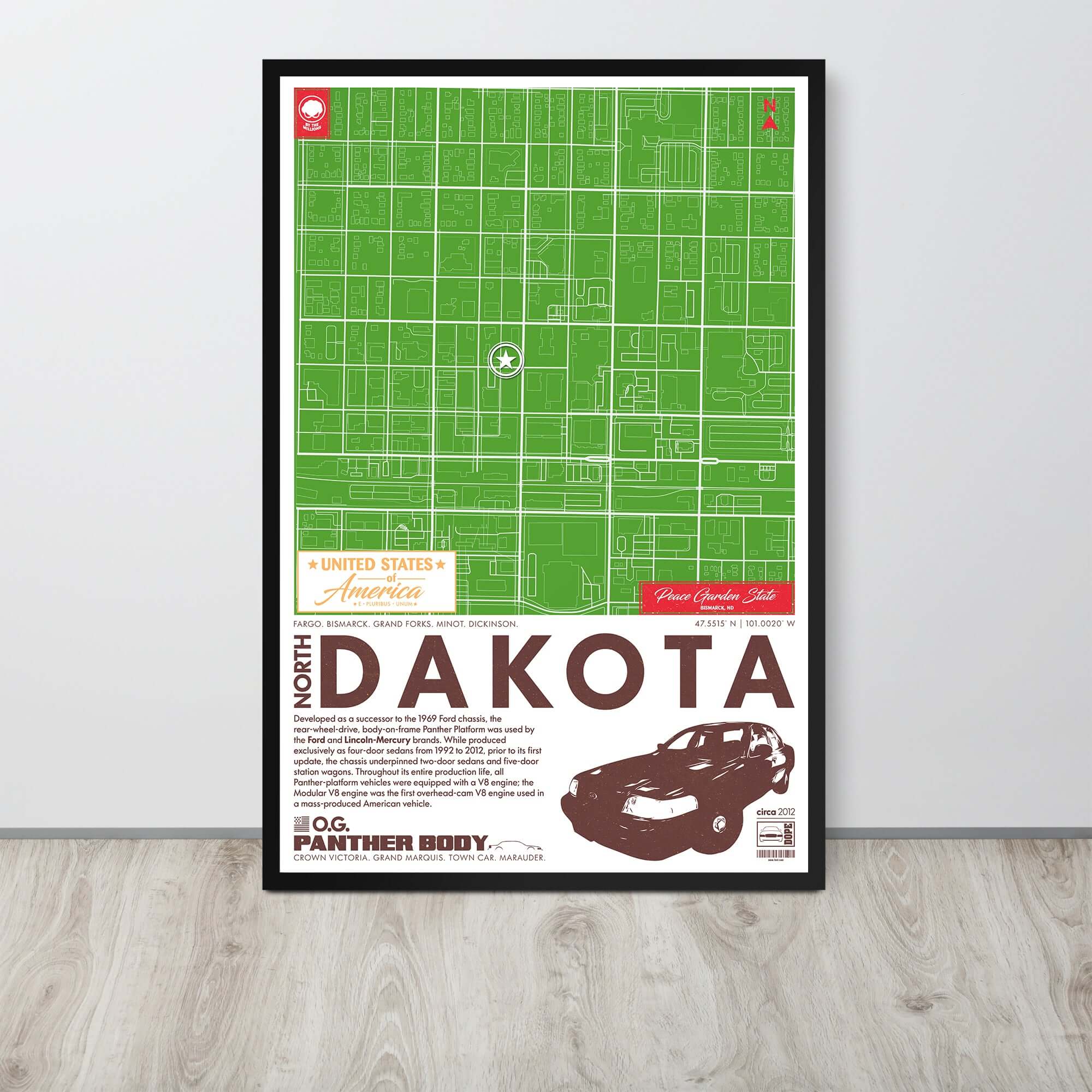 Panther Platform City Map Poster