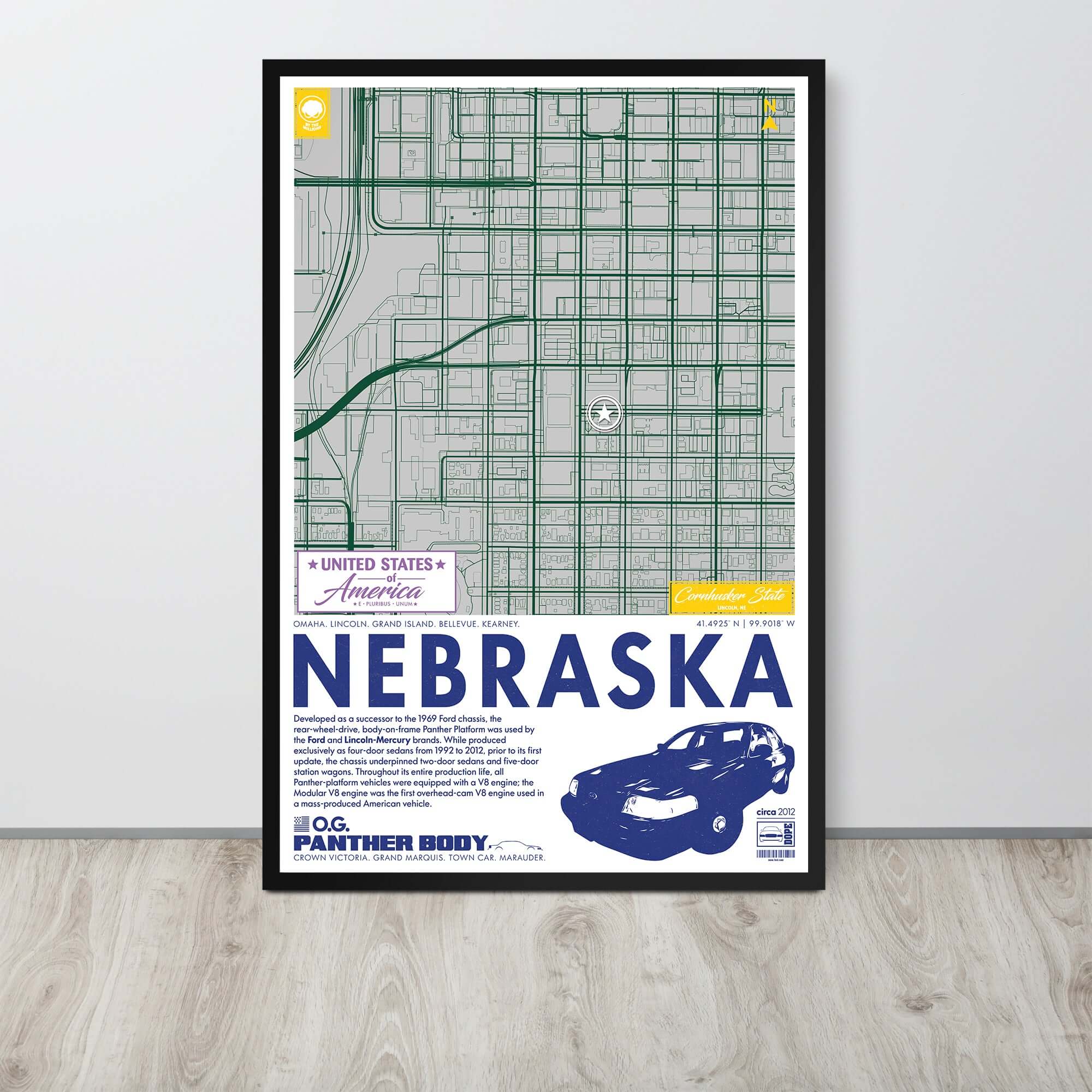 Panther Platform City Map Poster