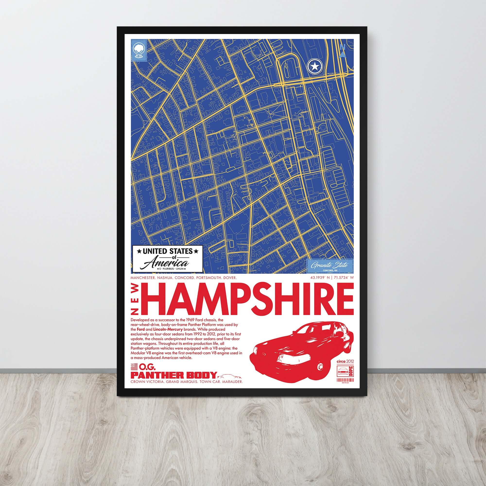 Panther Platform City Map Poster