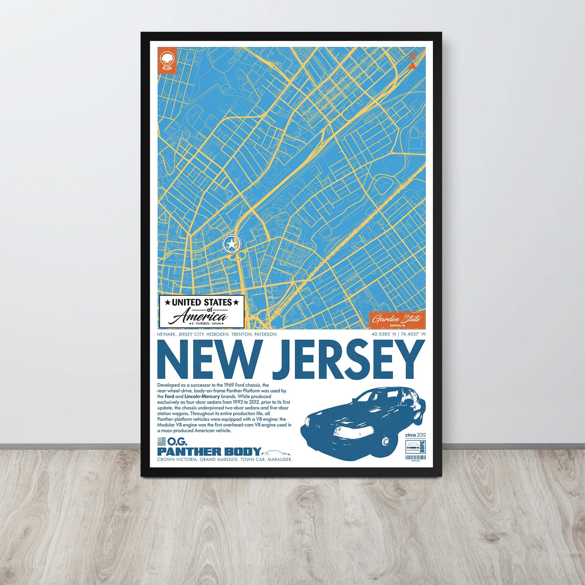 Panther Platform City Map Poster
