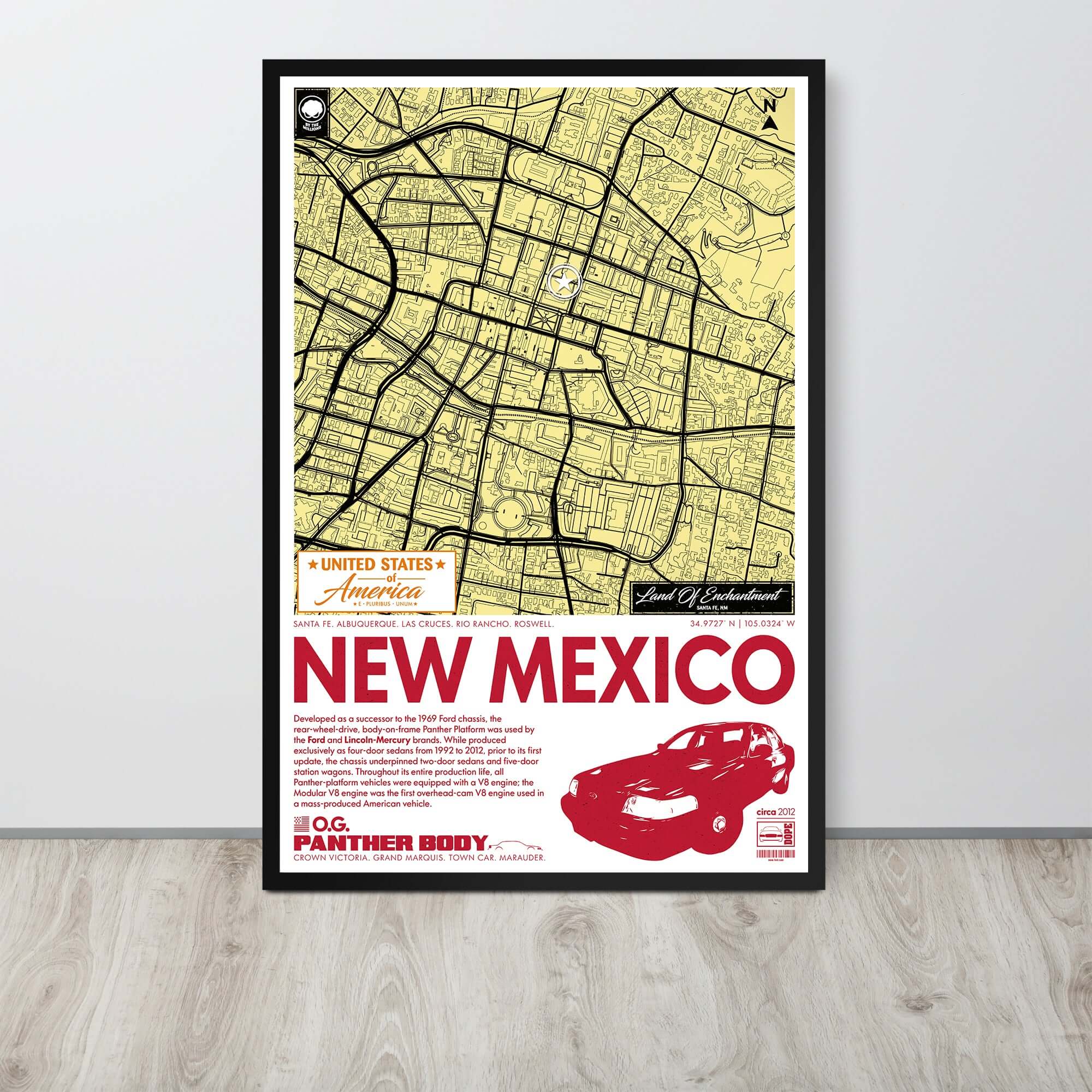 Panther Platform City Map Poster