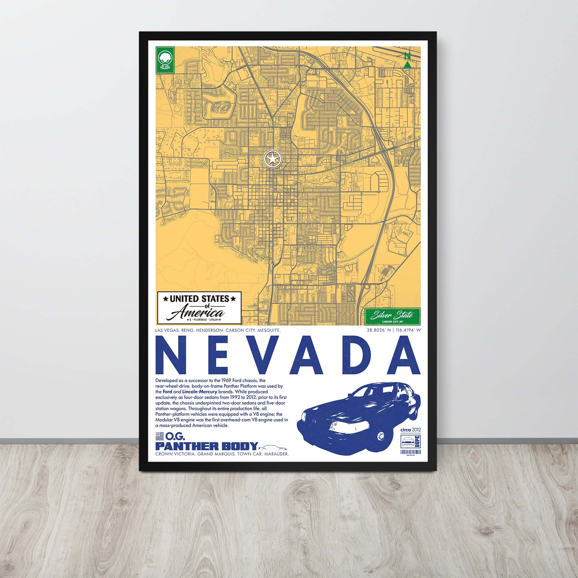 Panther Platform City Map Poster